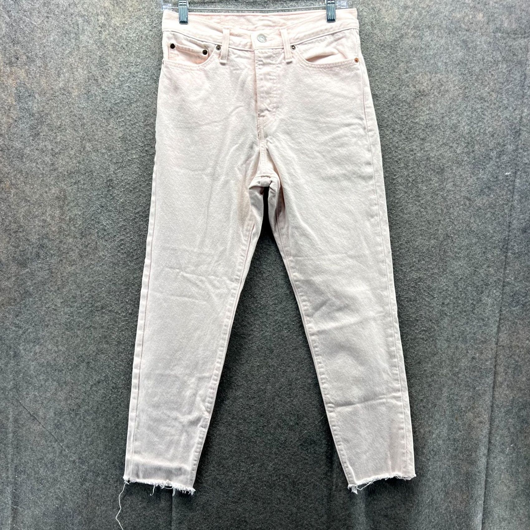 Levi's Levi's 501 Jeans Womens 27 Pink Straight Leg High Rise Button Fly Denim Jeans 5-Pocket Vintage Womens Size 27" / US 4 / IT 40 - 2 Thumbnail