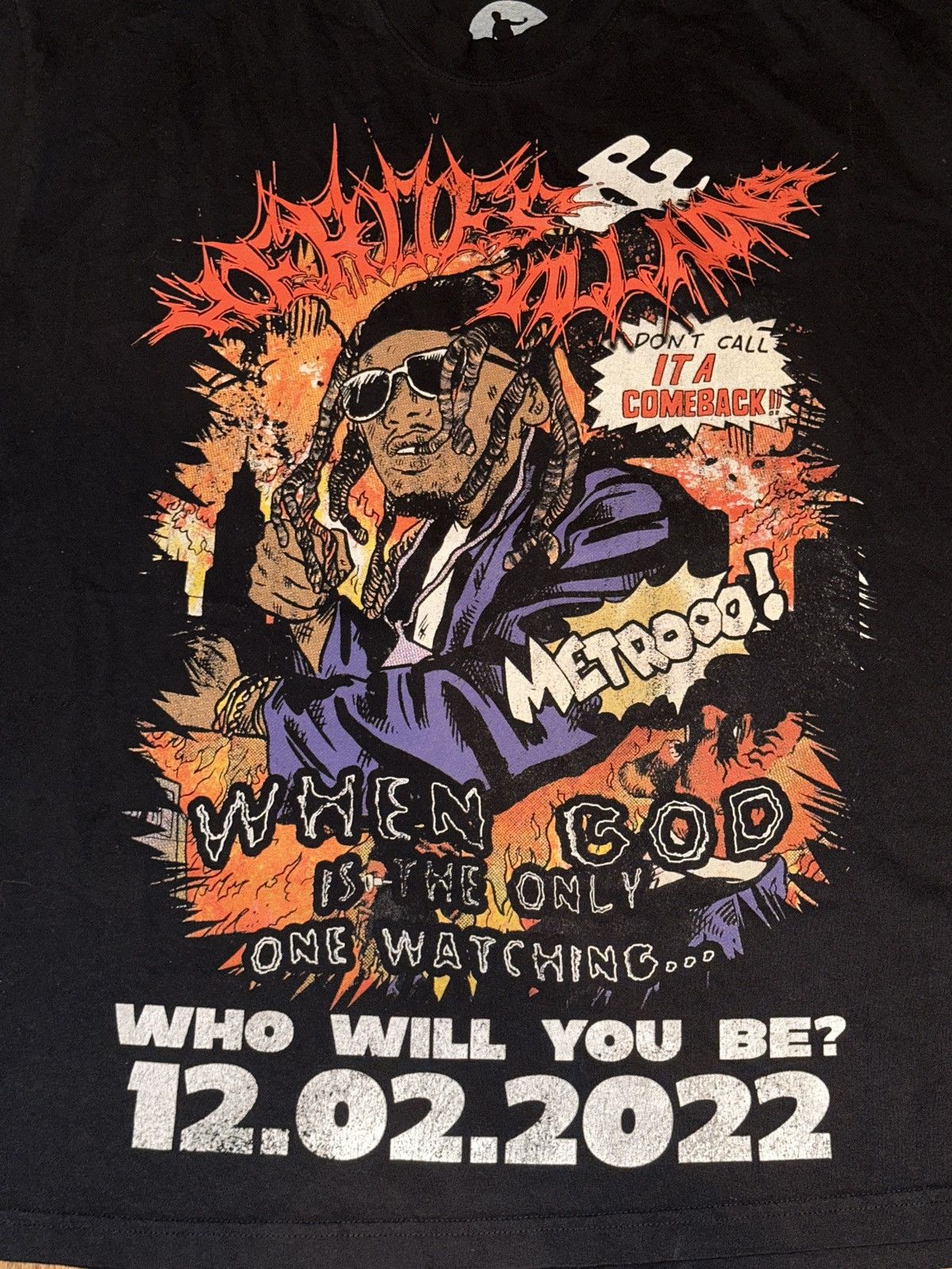 Metro Boomin × Rap Tees Metro Boomin All Star Cast Trap Rapper Comic Book Heroes Tee Size US XL / EU 56 / 4 - 2 Thumbnail