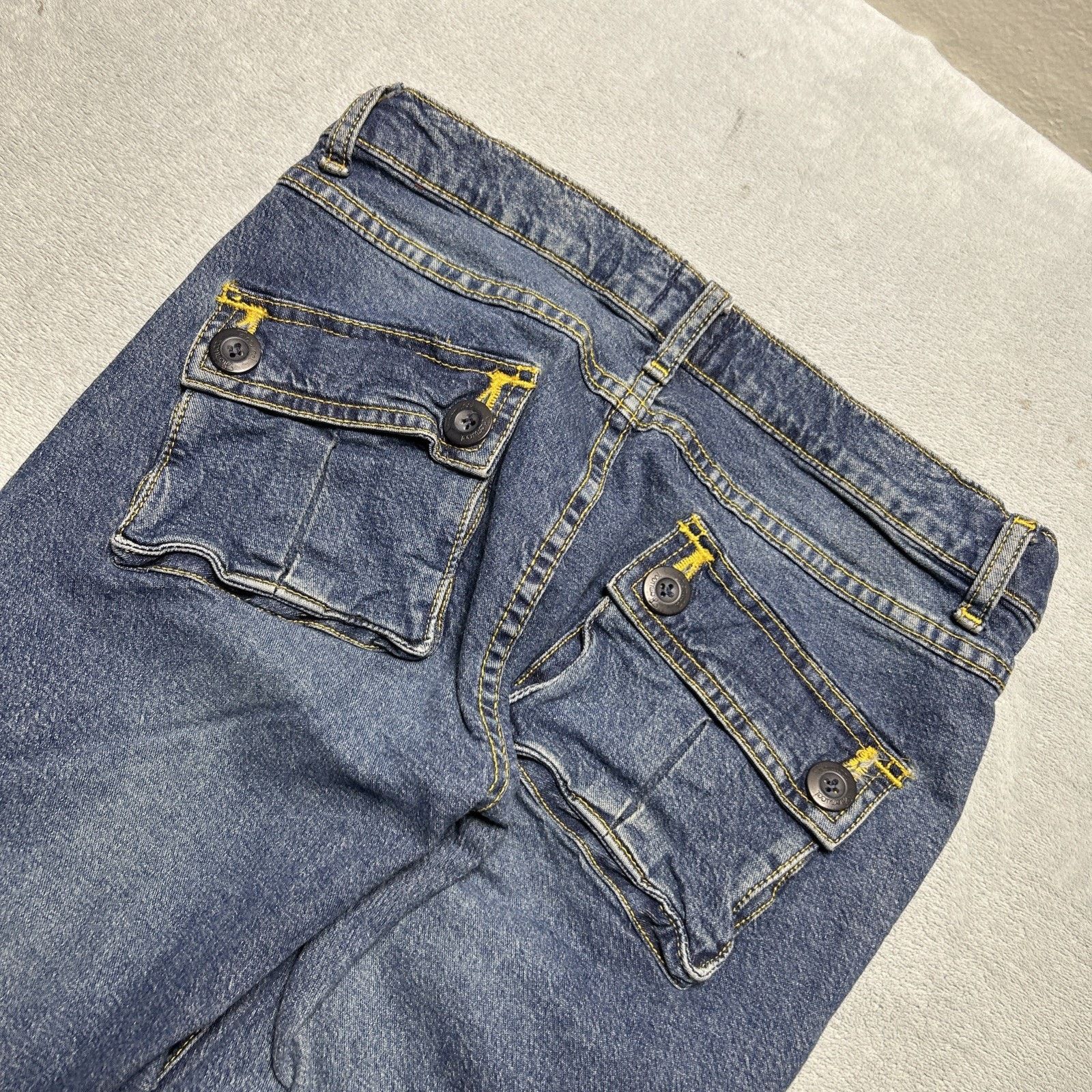 Fiorucci Y2k 2000s Beyond Baggy Cargo Pants Womens 5 30x32 Flare Dojo Size 27" / US 4 / IT 40 - 9 Thumbnail