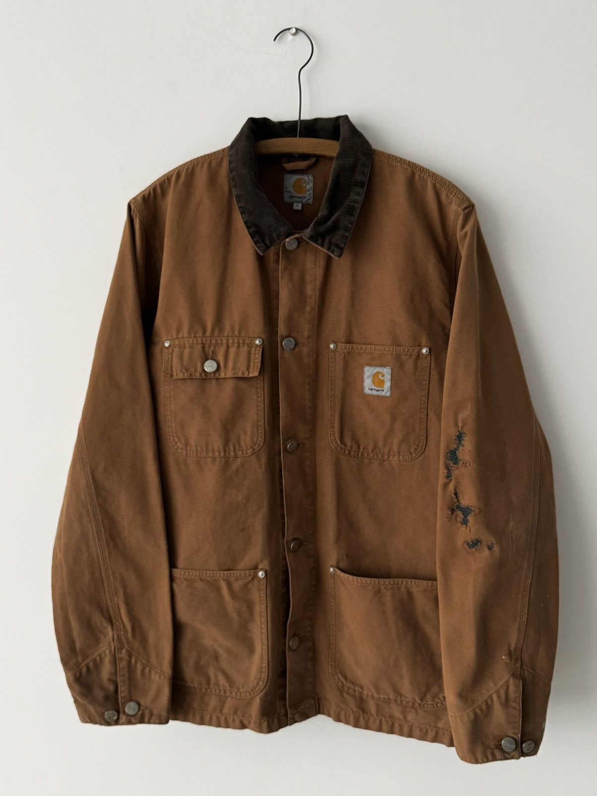 Carhartt × Vintage Vintage Carhartt Repaired Michigan Coat Size US XL / EU 56 / 4 - 1 Thumbnail