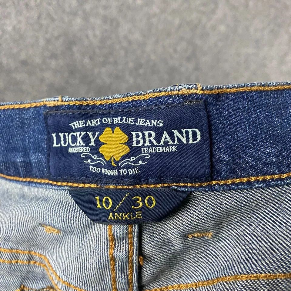 Lucky Brand Lucky Brand Classic Rider Ankle Jeans Women's 10/30 NWT Size 32" / US 10 / IT 46 - 9 Thumbnail