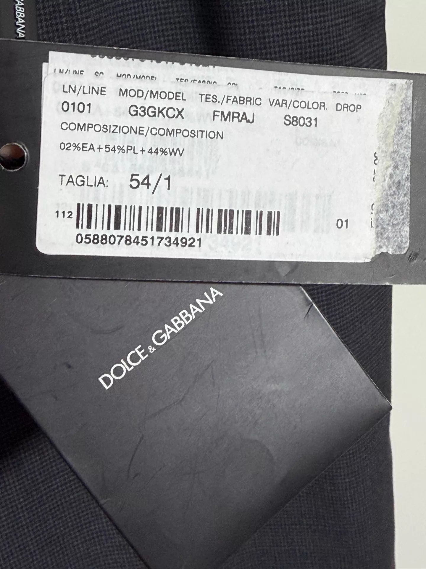Dolce & Gabbana DG Slim Fit Checked Wool Trousers Size 54 Made in Italy New Size US 38 / EU 54 - 7 Thumbnail