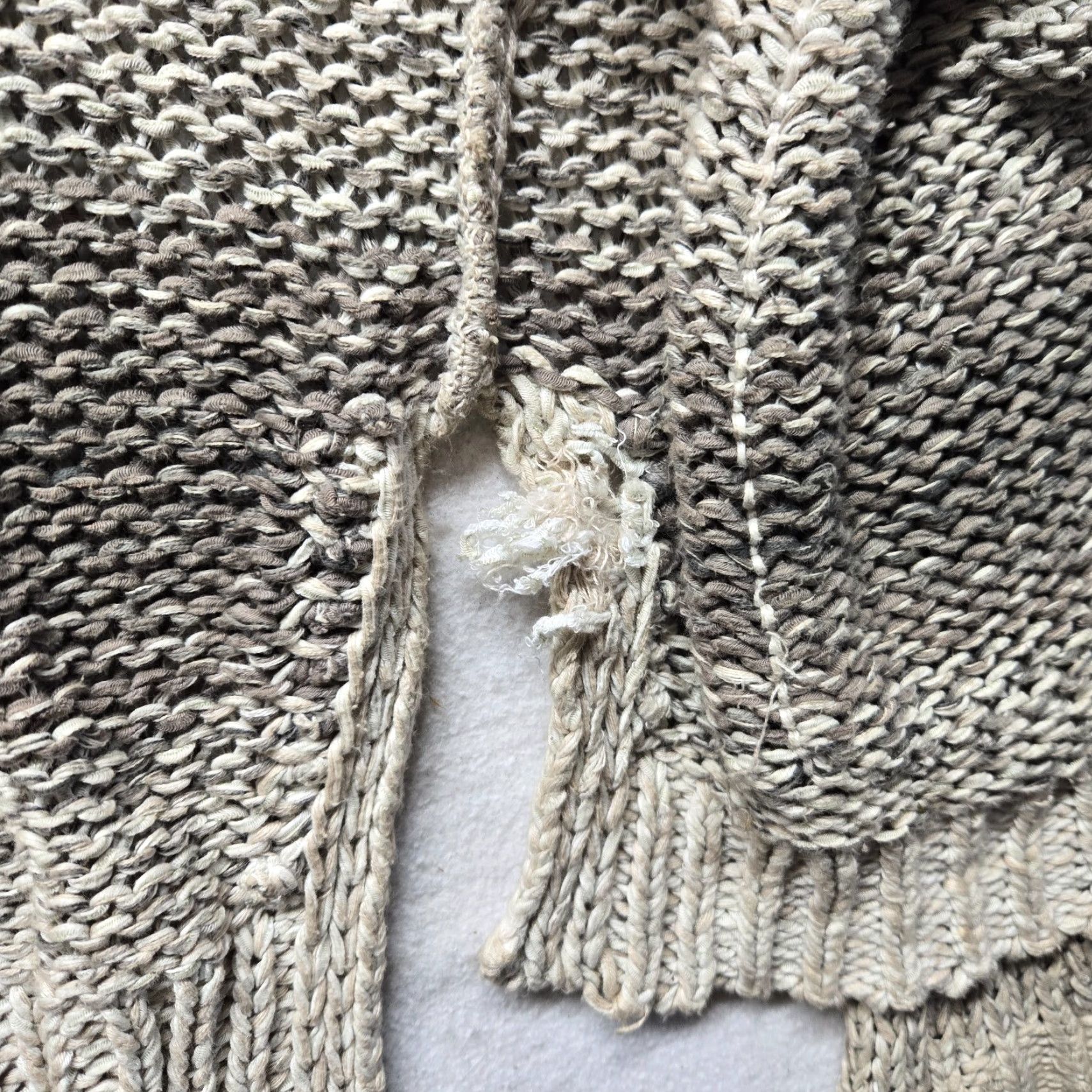 Abercrombie & Fitch VINTAGE Abercrombie & Fitch Women's Cardigan Knit Long Line Button Up XS Brown Sweater 2010s Size XS / US 0-2 / IT 36-38 - 4 Thumbnail