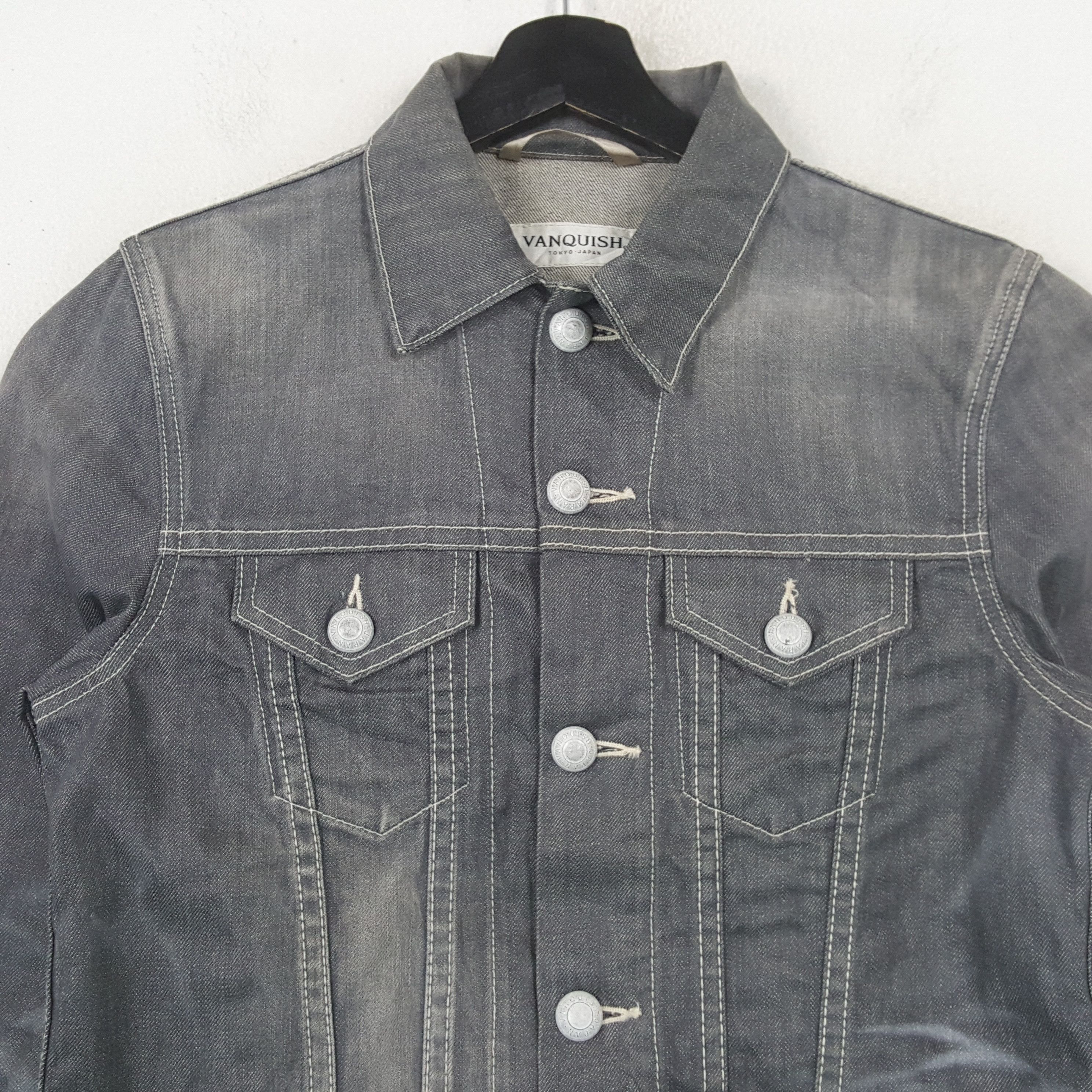 Vanquish Vanquish Fashion Style Denim Jacket RR8 Size US S / EU 44-46 / 1 - 2 Thumbnail