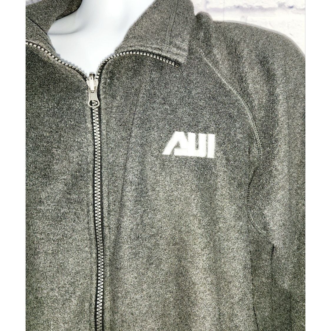 Other Turfer Gray AUI Embroidered Full Zip Fleece Jacket Large Size US L / EU 52-54 / 3 - 2 Thumbnail
