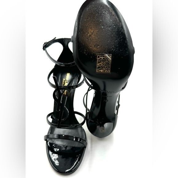 Yves Saint Laurent SAINT LAURENT Cassandra Leather Sandals Size US 8 / IT 38 - 8 Thumbnail
