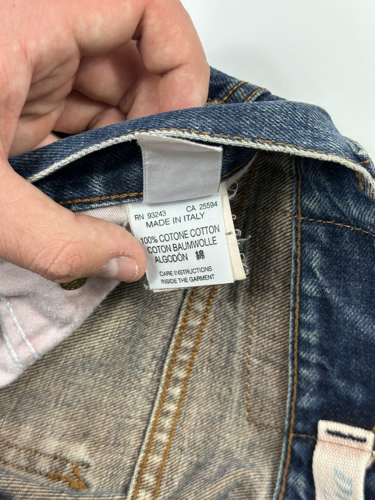 Diesel Diesel Dark Denim Jeans Men's 27 Size Made In Italy Size US 27 - 10 Thumbnail
