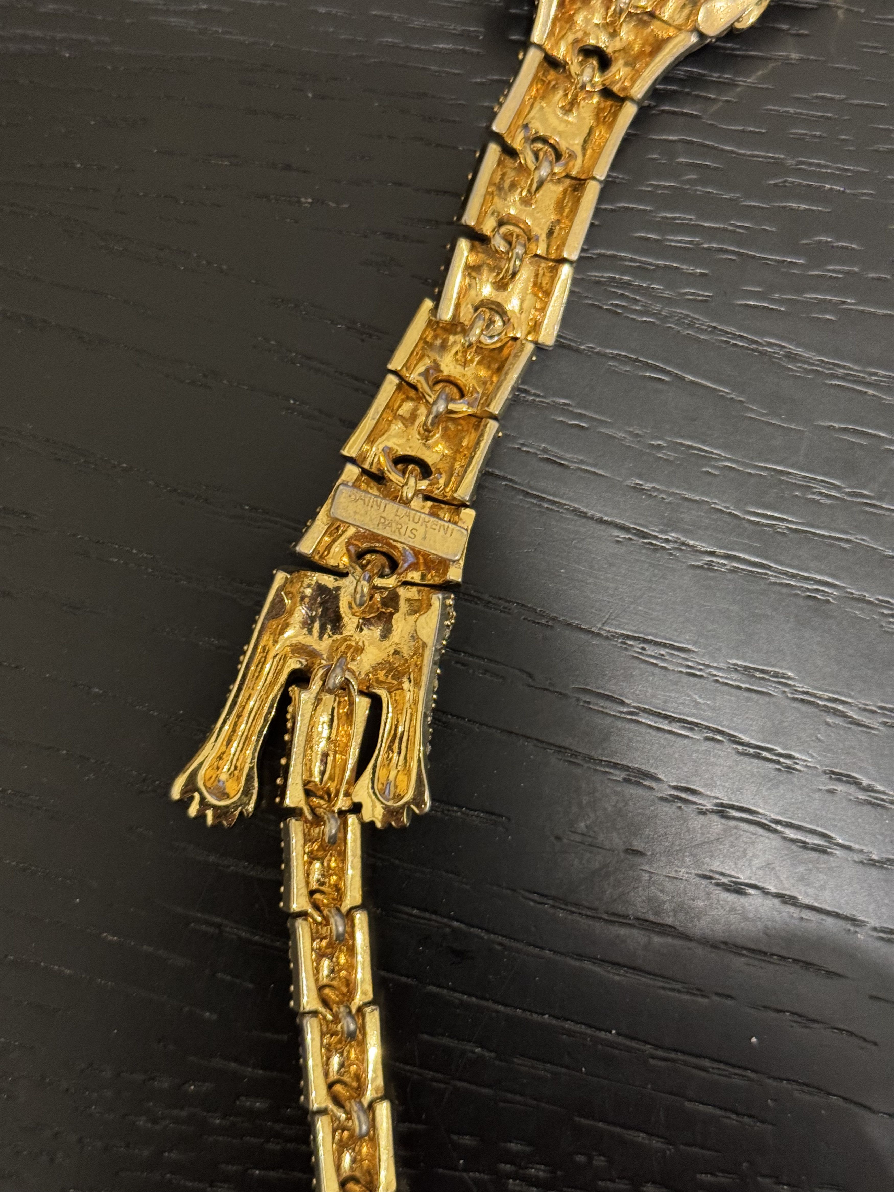 Hedi Slimane SS14 Men’s Lion Gold tone bracelet Size ONE SIZE - 7 Thumbnail