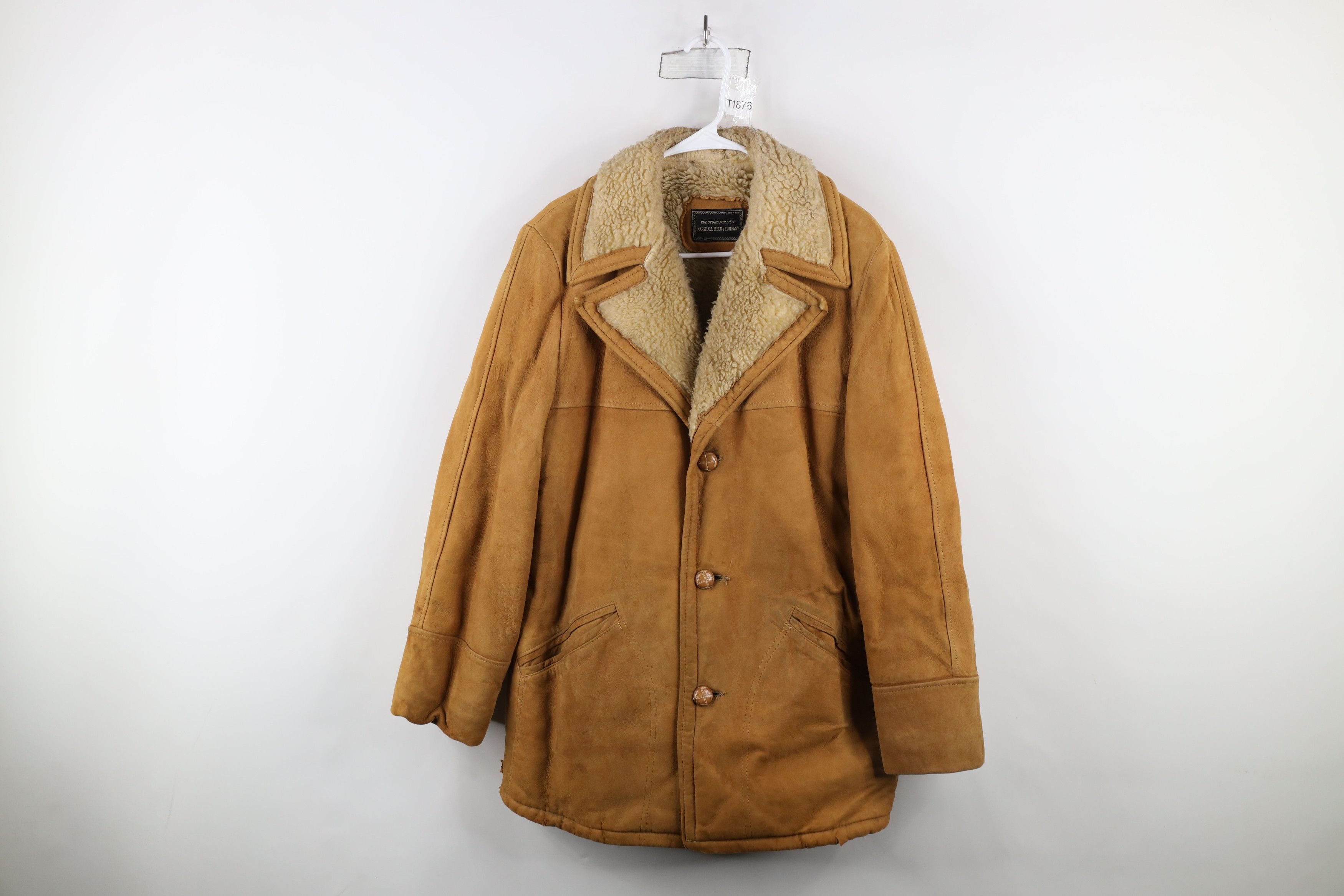 Vintage Vintage 60s Streetwear Leather Shearling Marlboro Man Jacket Size US L / EU 52-54 / 3 - 1 Thumbnail