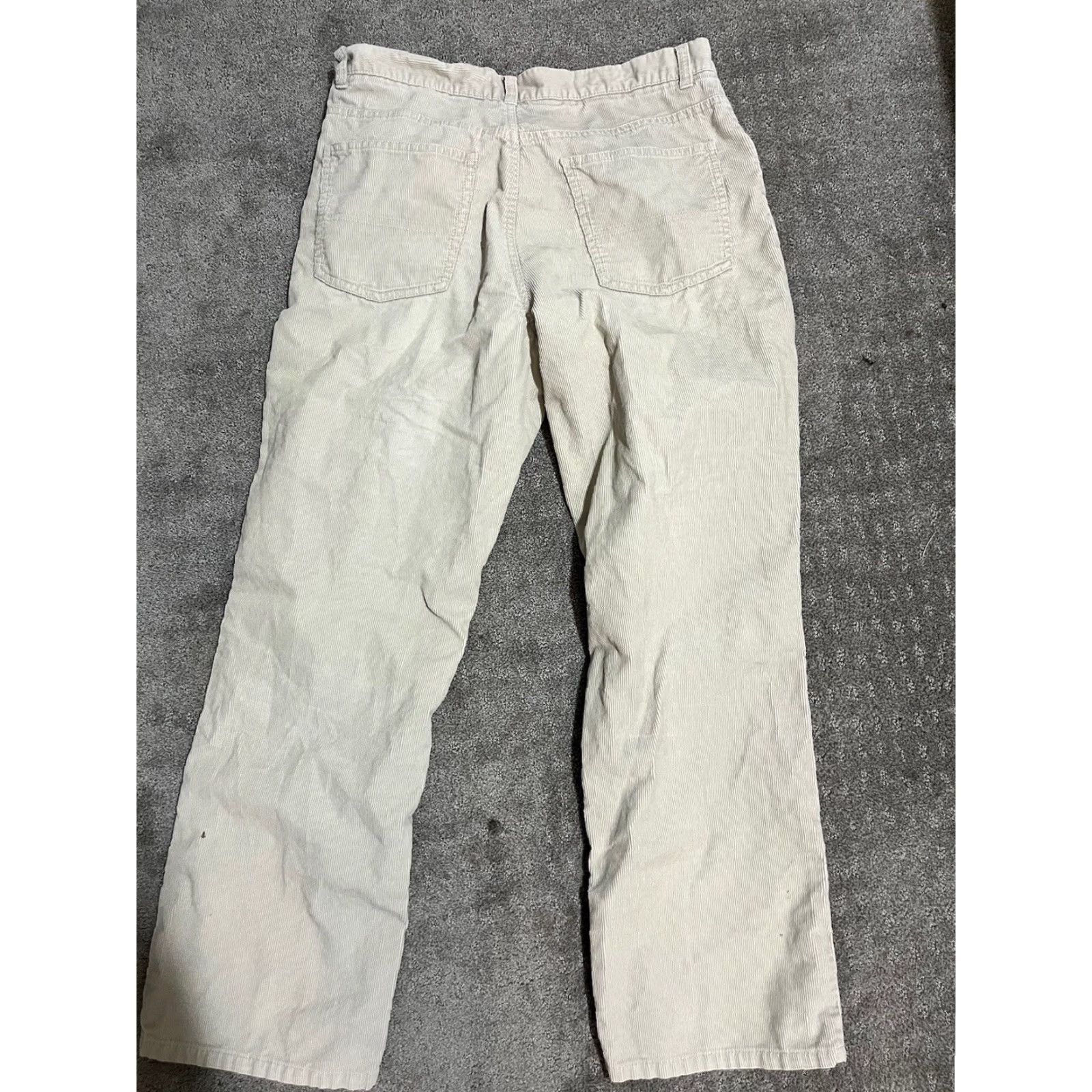 Tommy Hilfiger VINTAGE Tommy Hilfiger Pants Corduroy Dress Pants Men Beige 33 Regular Inseam 30 Straight 90s Preppy Mens Size US 33 - 3 Thumbnail