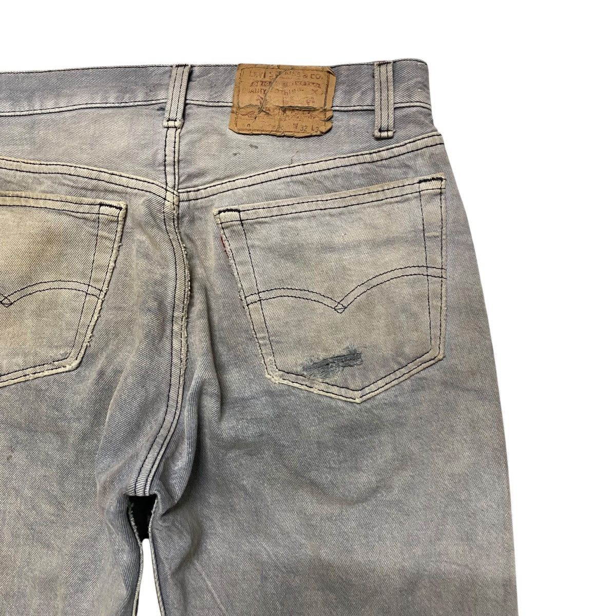 Levi's Vintage Levis 501 Blank Grunge Jeans Size US 30 / EU 46 - 13 Thumbnail