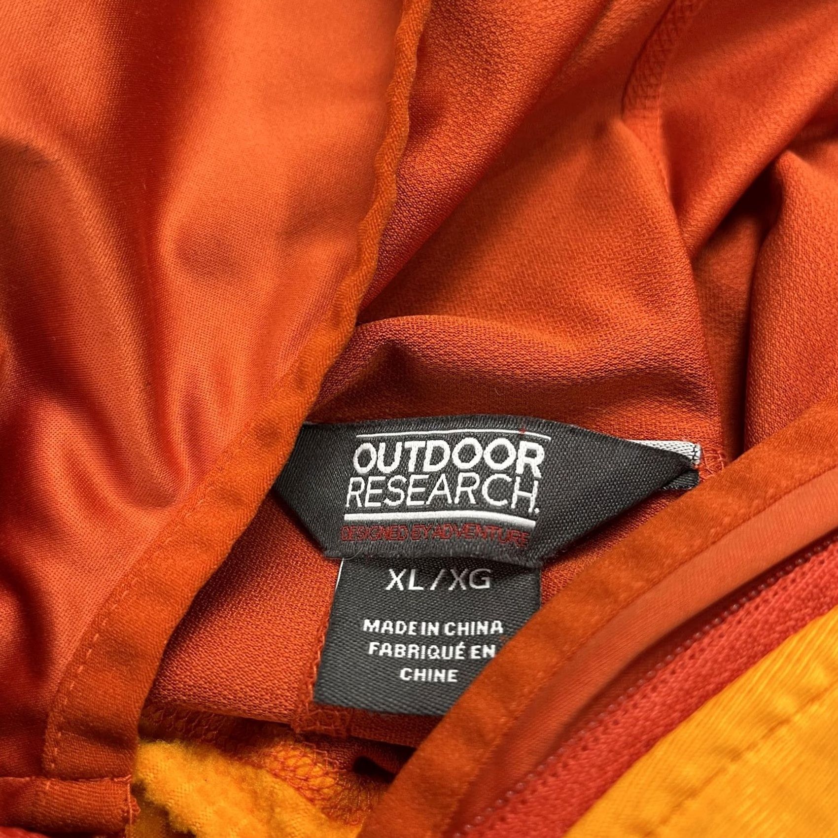 Outdoor Research VINTAGE Outdoor Research Centrifuge Jacket Womens? Mens? - Wait, original is Mens XL Orange Centrifuge Hooded Softshell Full Zip Size US XL / EU 56 / 4 - 6 Thumbnail