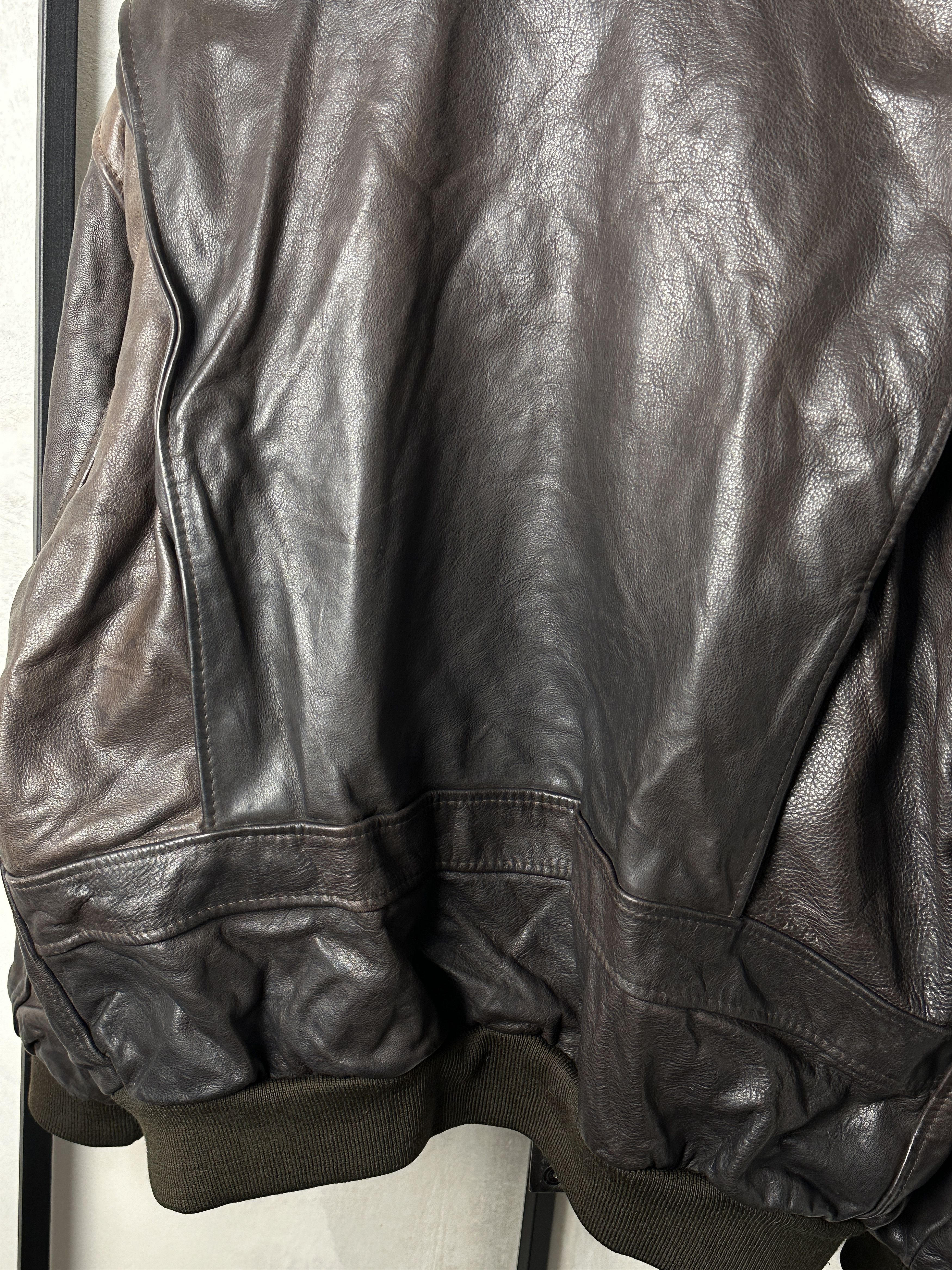 Genuine Leather Police Genuine Leather Chocolate Black Jacket Size US L / EU 52-54 / 3 - 16 Thumbnail
