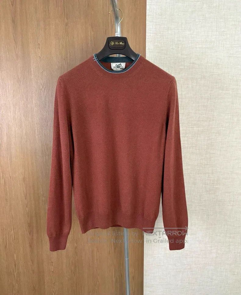 Hermes Hermes Men's Cashmere Knit Sweater Size US M / EU 48-50 / 2 - 1 Thumbnail
