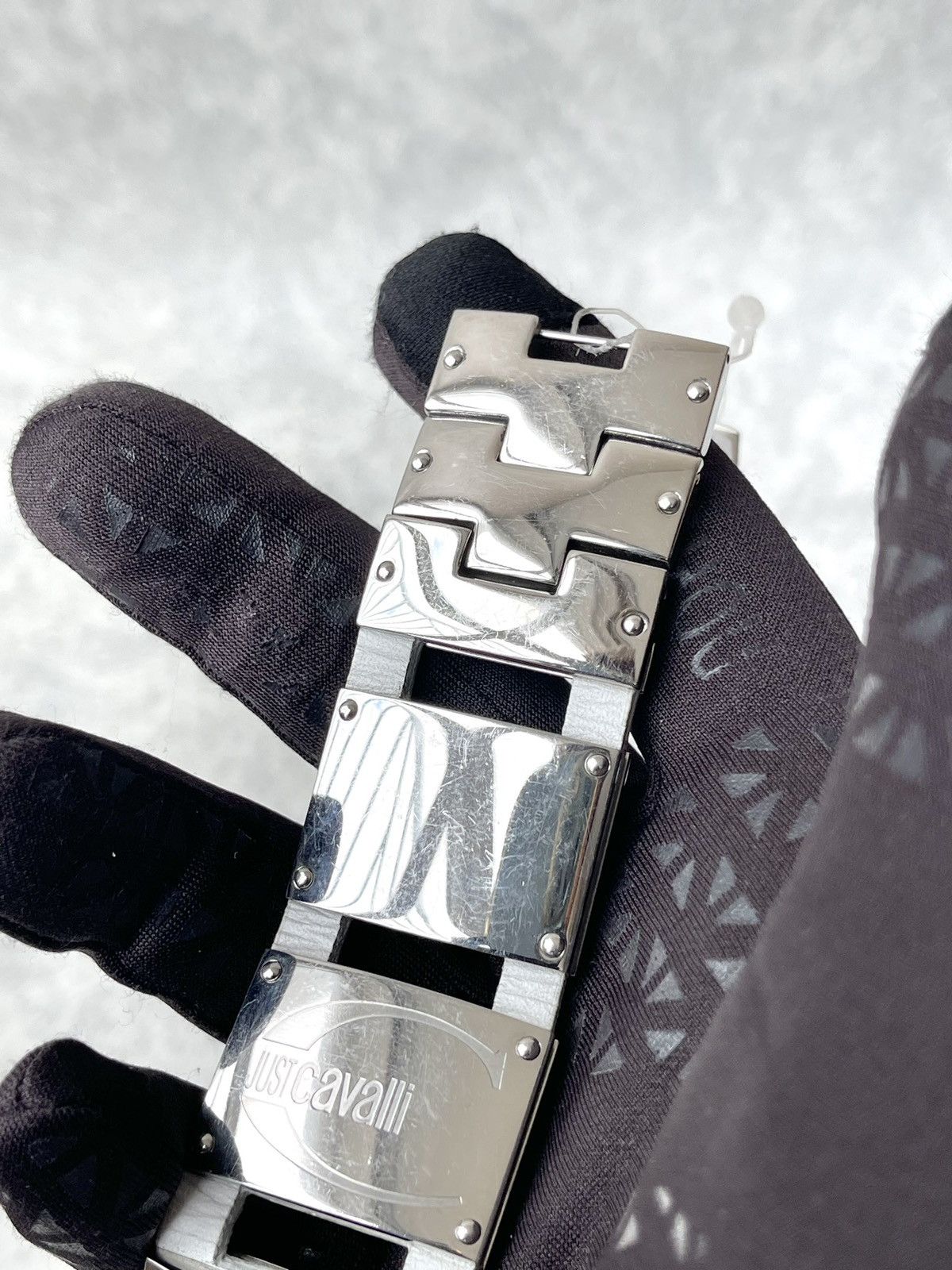 Just Cavalli Archive Just Cavalli Y2K Mirror Logo Bracelet Watch Silver Size ONE SIZE - 8 Thumbnail