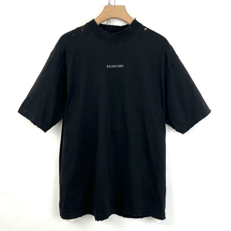 Balenciaga Balenciaga Black rhinestone logo before and after making o Size US S / EU 44-46 / 1 - 2 Thumbnail