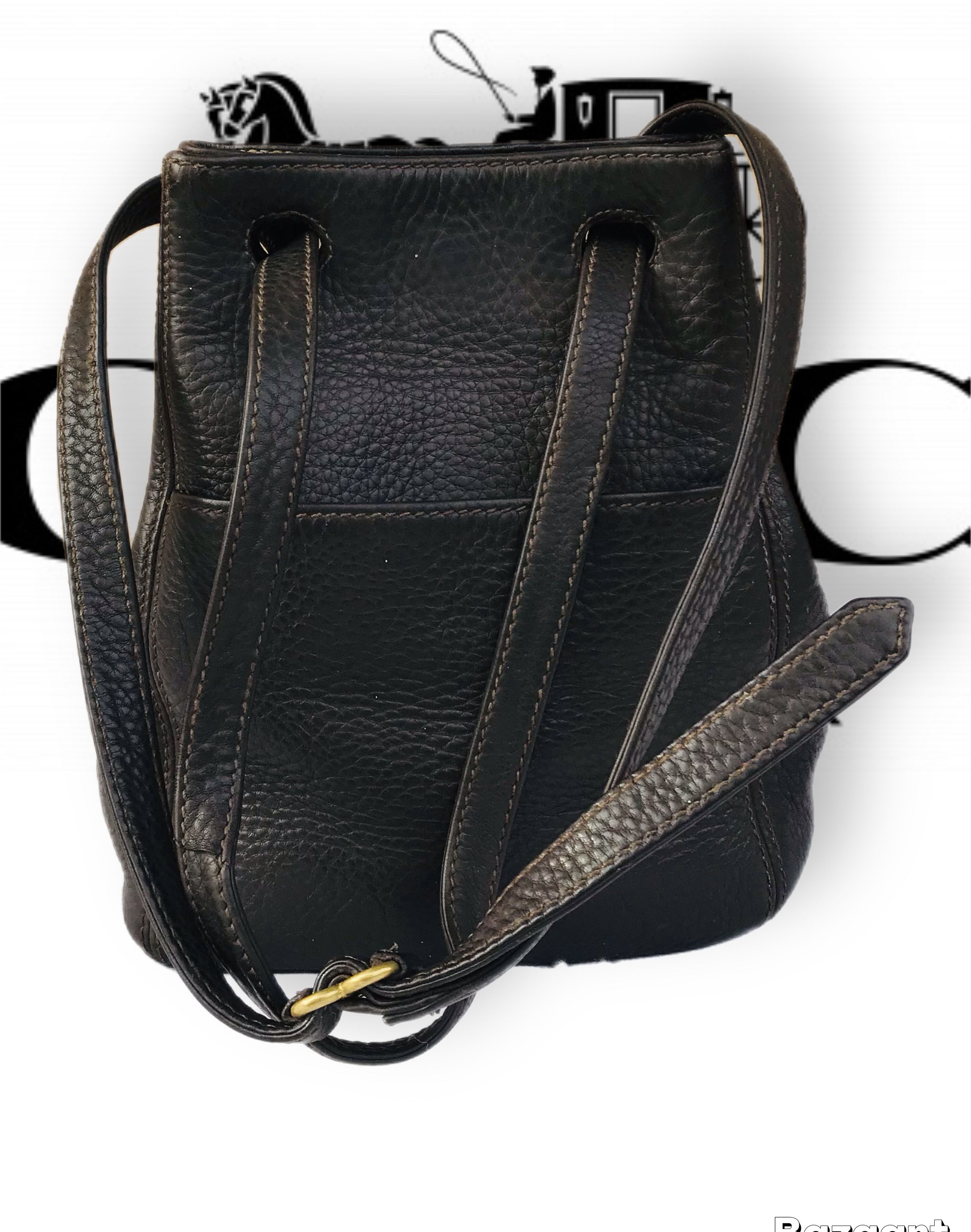 Coach Vintage Coach Sonoma Legacy Drawstring Bucket Bag Brown Y2K Size ONE SIZE - 2 Thumbnail