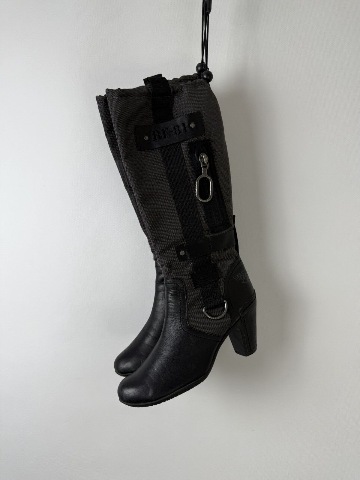 Replay Replay Leather Double Zip Adjustable Riding Boots Lgb Guidi Size US 9 / IT 39 - 6 Thumbnail