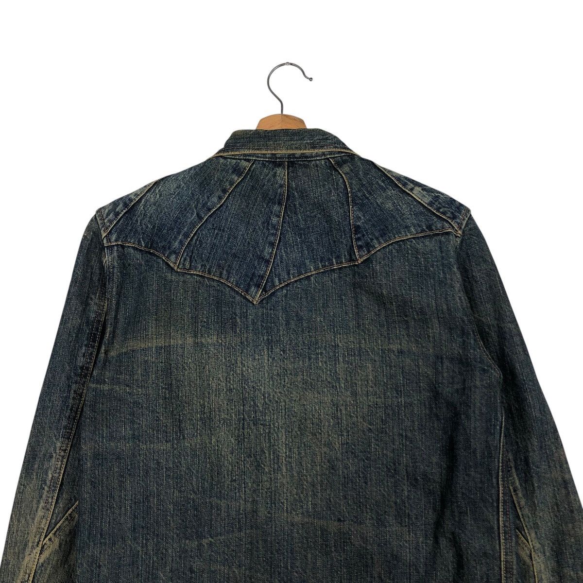 Hysteric Glamour 📌Vintage Biker Trucker Denim Jacket Button Made in Japan Size US M / EU 48-50 / 2 - 10 Thumbnail