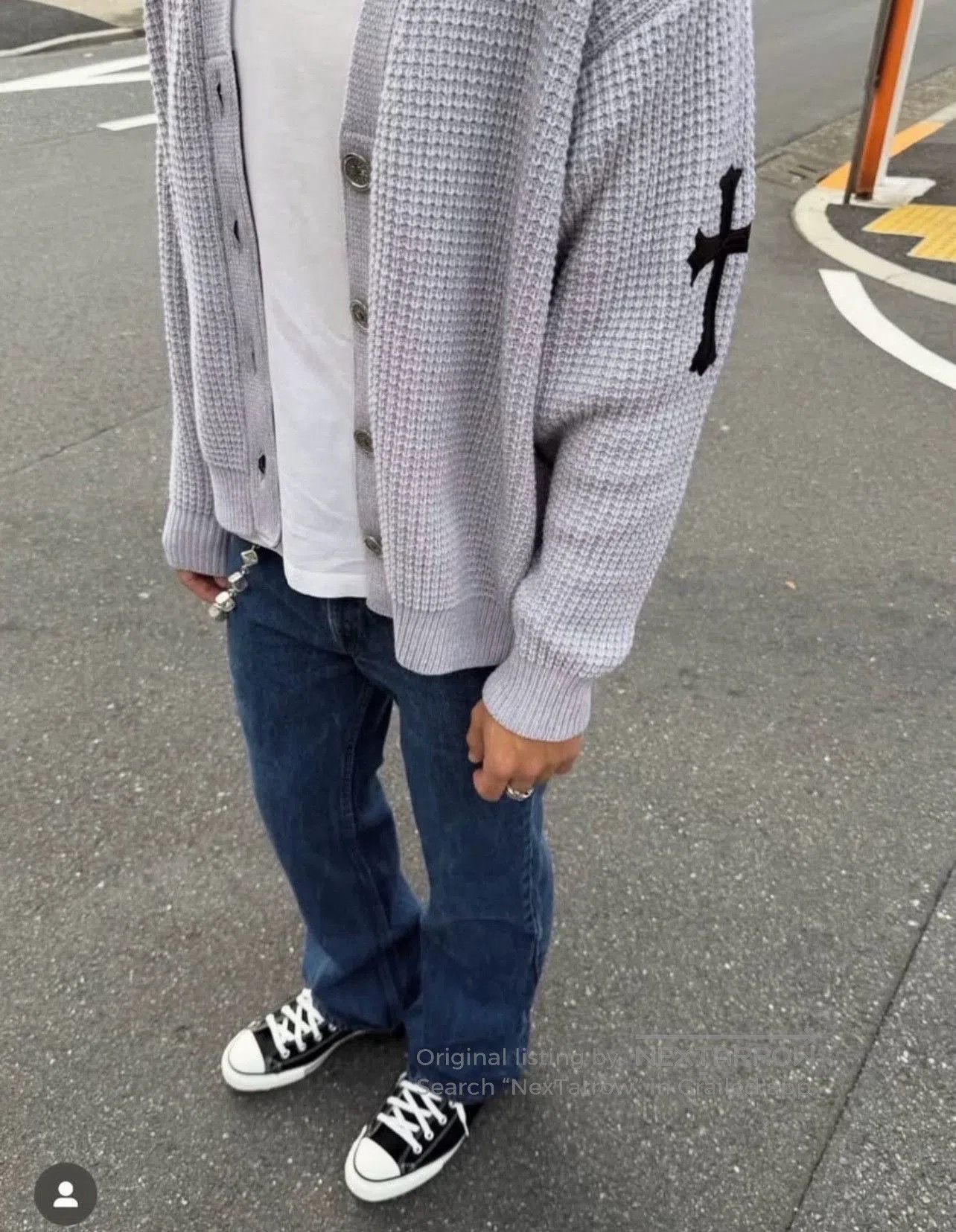 Chrome Hearts Chrome Hearts Cross Patch Waffle Cardigan. Size US M / EU 48-50 / 2 - 9 Thumbnail