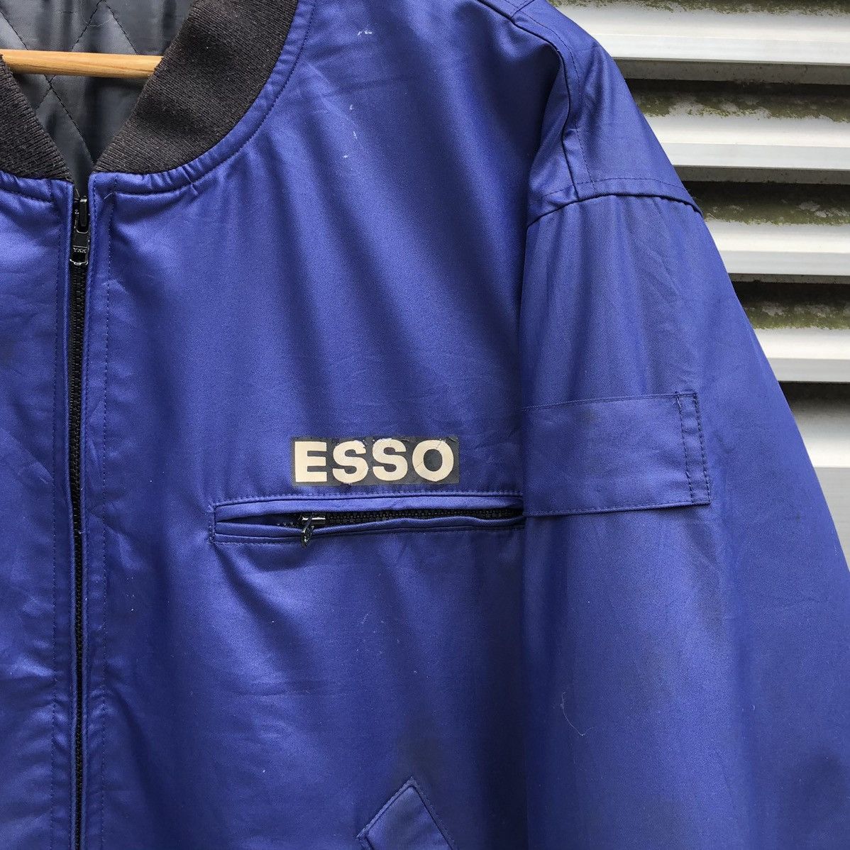 Vintage Vintage ESSO Oil Brand Workwear Racing Team Bomber Jacket Size US M / EU 48-50 / 2 - 3 Thumbnail