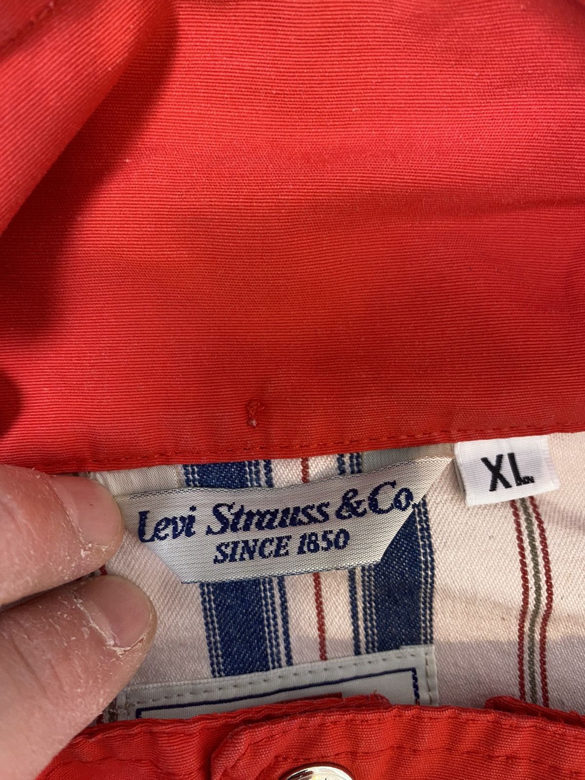 Levi's Levi's jacket, size XL, red, used in excellent condition. Size US XL / EU 56 / 4 - 5 Thumbnail
