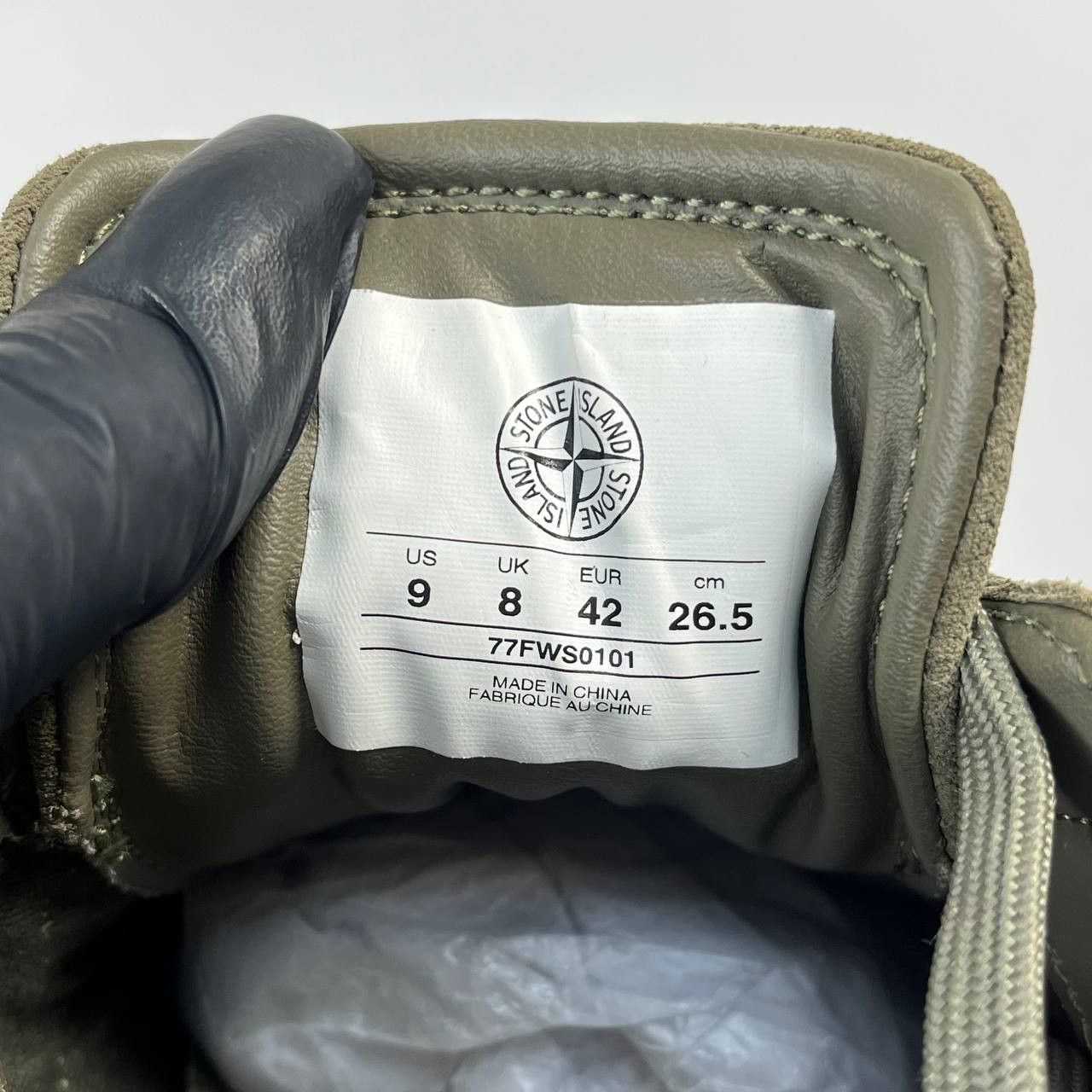 Stone Island Stone Island Sneakers 77FWS0101 V0054 Olive Green Gum EU 42 Size US 9 / EU 42 - 6 Thumbnail