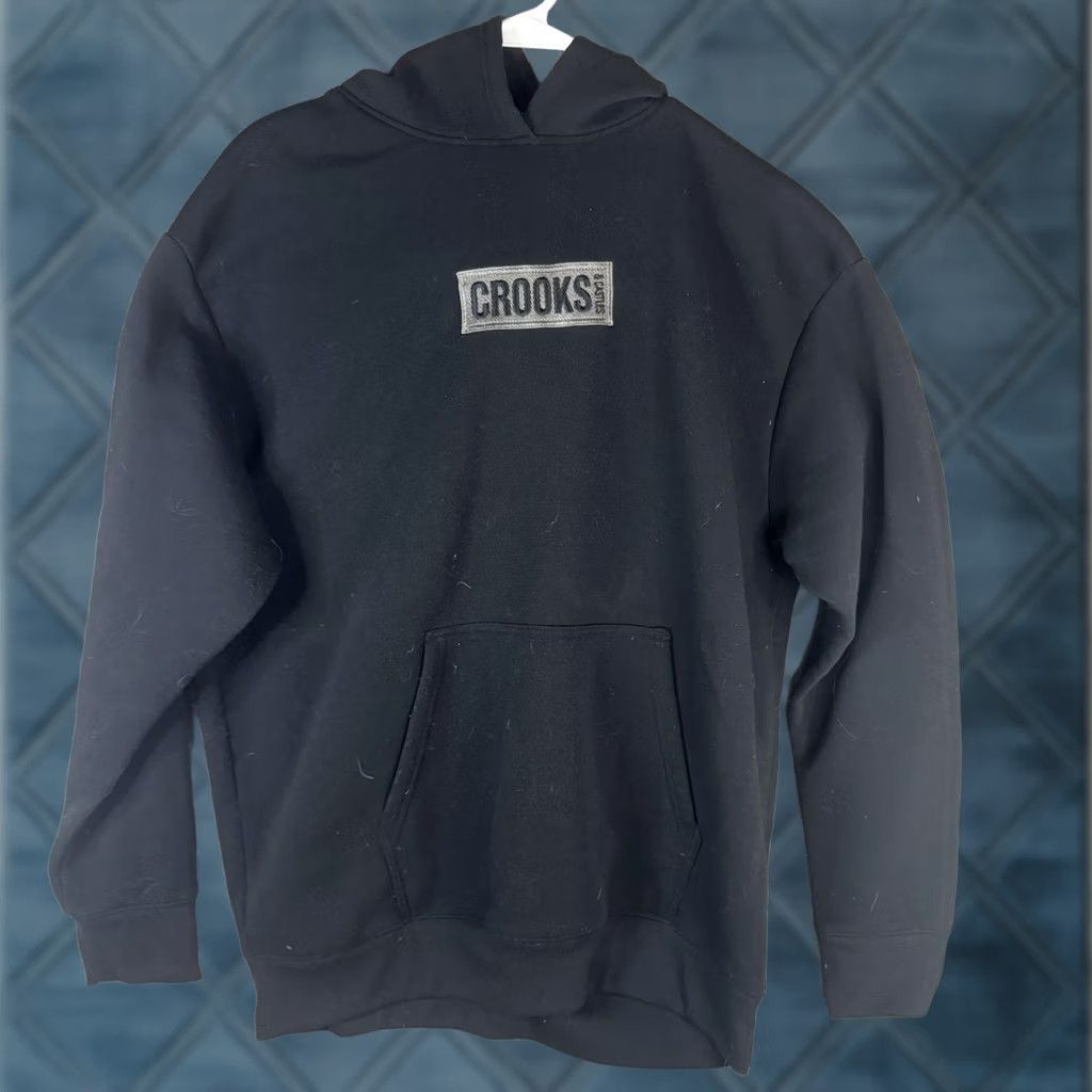 Crooks & Castles Crooks & Castles Hoodie Mens XL Black Fleece Pullover Graphic Logo Sweatshirt Size US XL / EU 56 / 4 - 1 Thumbnail