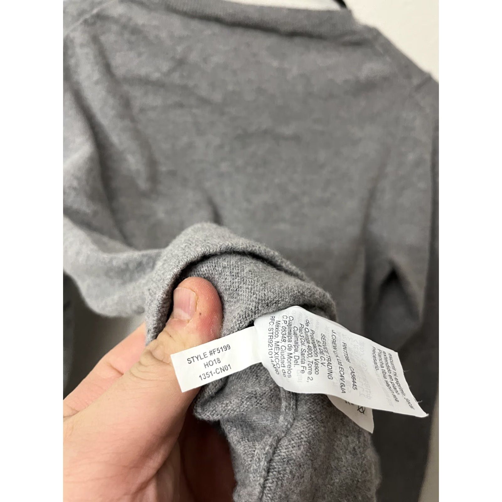 Vintage J.Crew Mercantile Sweater Women M Gray Cotton Blend Pullover Size M / US 6-8 / IT 42-44 - 4 Thumbnail