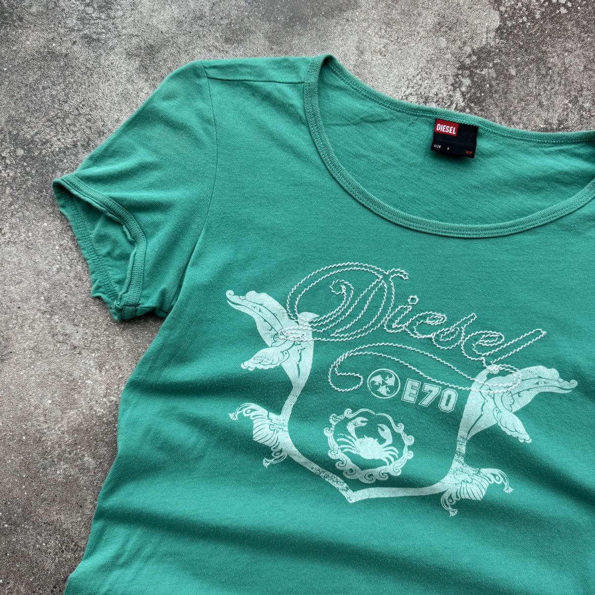 Diesel × Vintage Diesel Vintage Big Logo T-Shirt Size S / US 4 / IT 40 - 2 Thumbnail