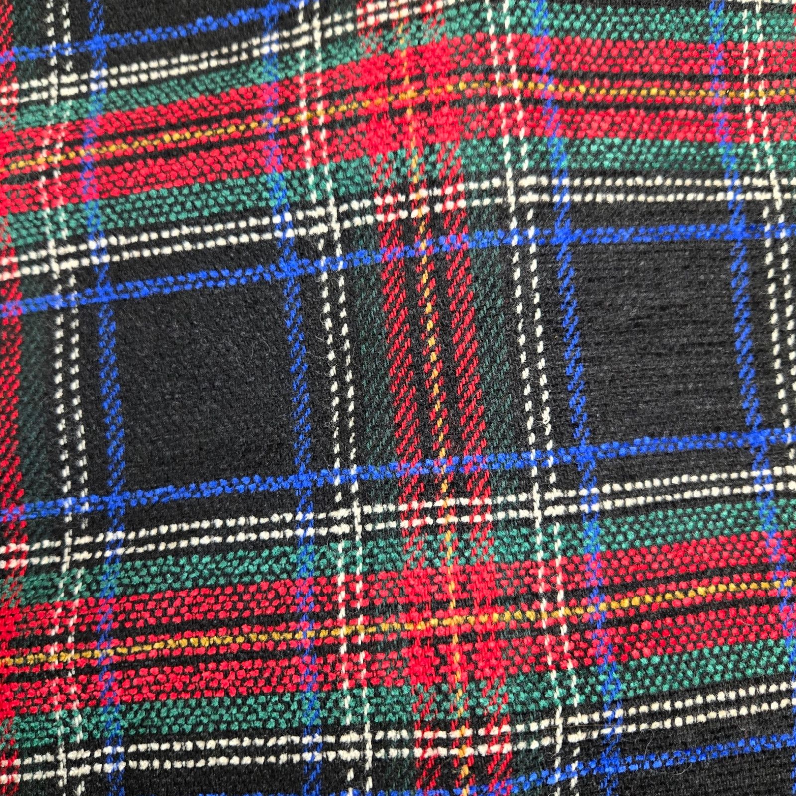 Vintage 90s Tartan Wool Velvet Trim Blazer Size 4 Size S / US 4 / IT 40 - 10 Thumbnail