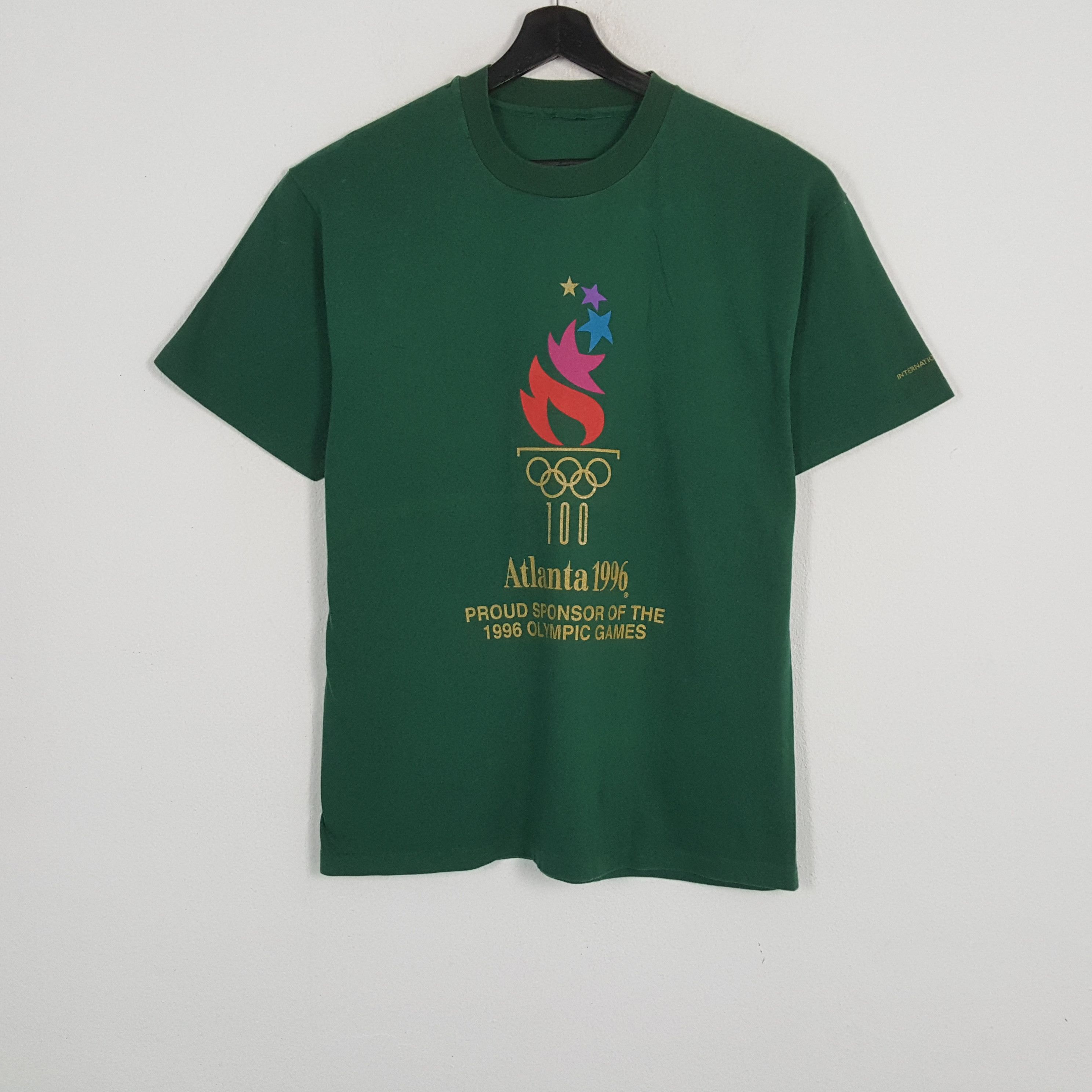 USA Olympics OLYMPIC ATLANTA 1996 Vintage Tshirt Size US L / EU 52-54 / 3 - 1 Thumbnail