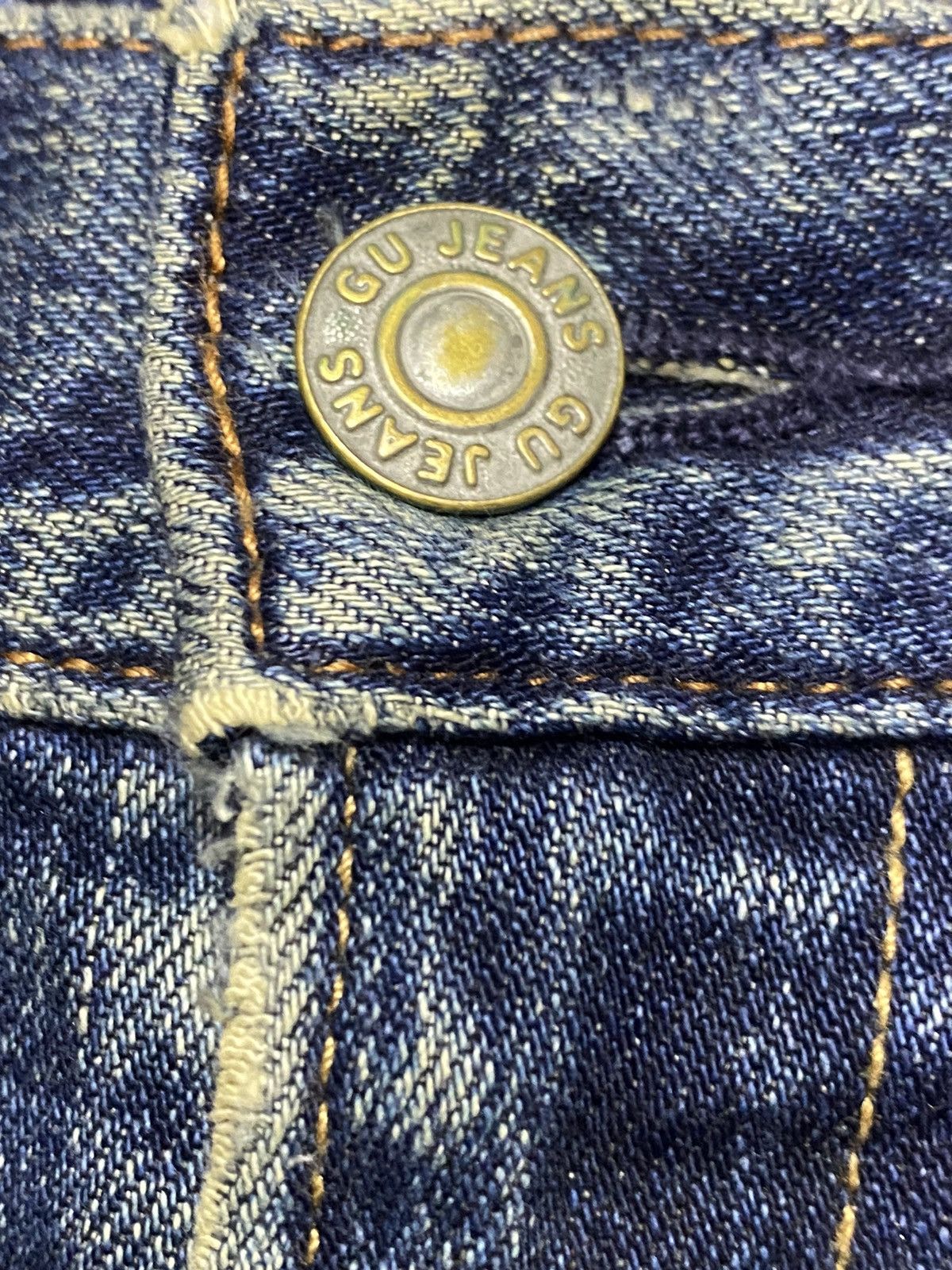 Japanese Brand Vintage Japanese Brands Gu Mud Wash Distressed Loose Jeans Size US 34 / EU 50 - 10 Thumbnail