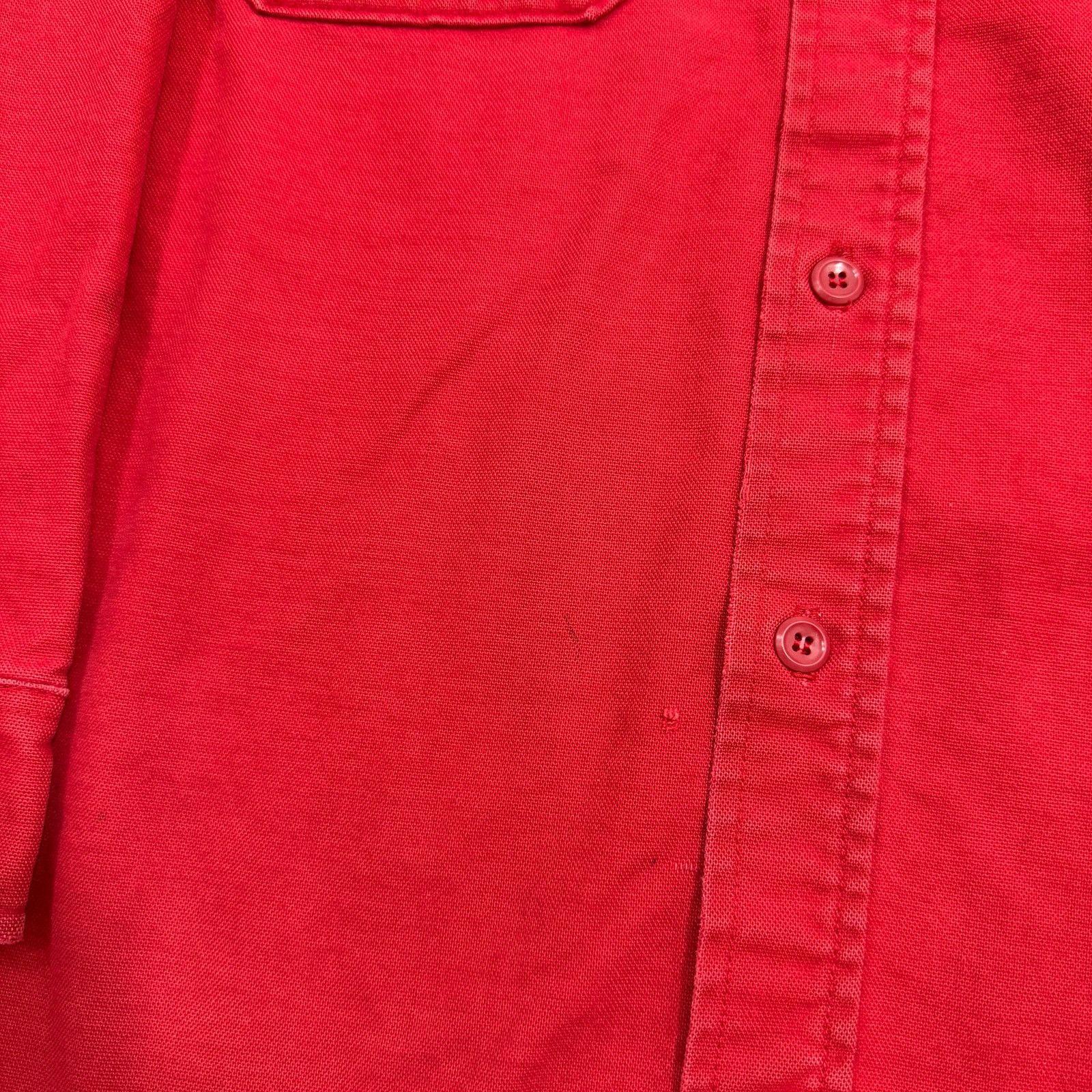 Vintage Vintage Woolrich Chamois Button Up Shirt Men's Large Red Size US L / EU 52-54 / 3 - 4 Thumbnail