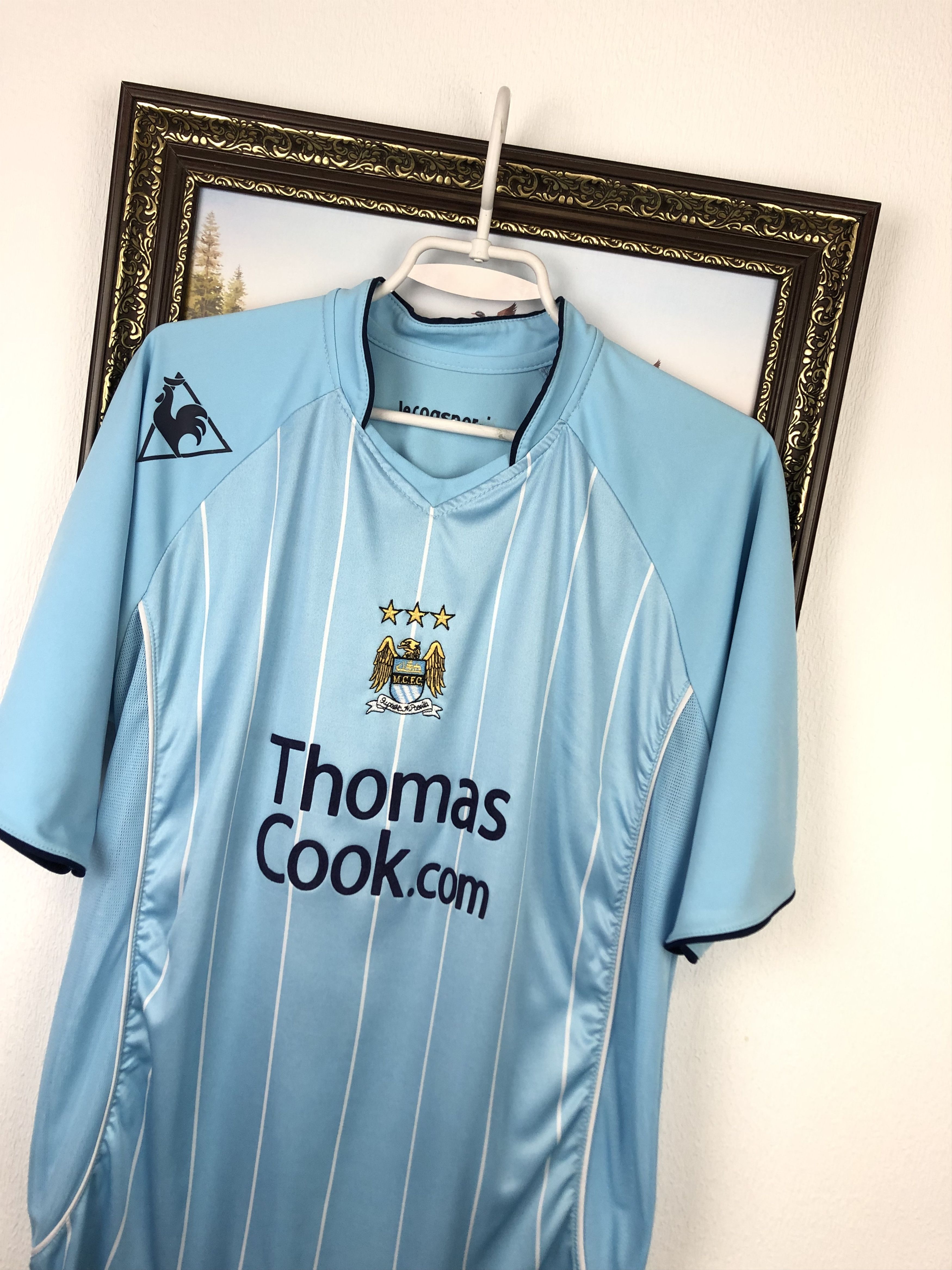 Vintage Manchester City football shirt 2007 Soccer Jersey Trikot Size US M / EU 48-50 / 2 - 3 Thumbnail