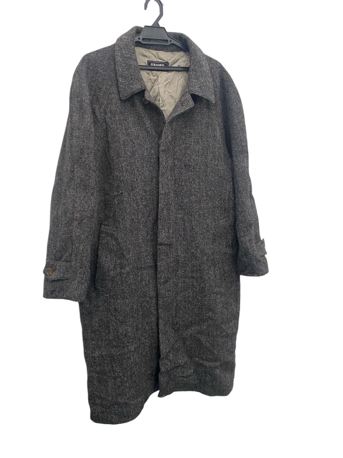 Harris Tweed Legendary Hand Woven Harris Tweed Long Jacket Herringbone Size US M / EU 48-50 / 2 - 2 Thumbnail