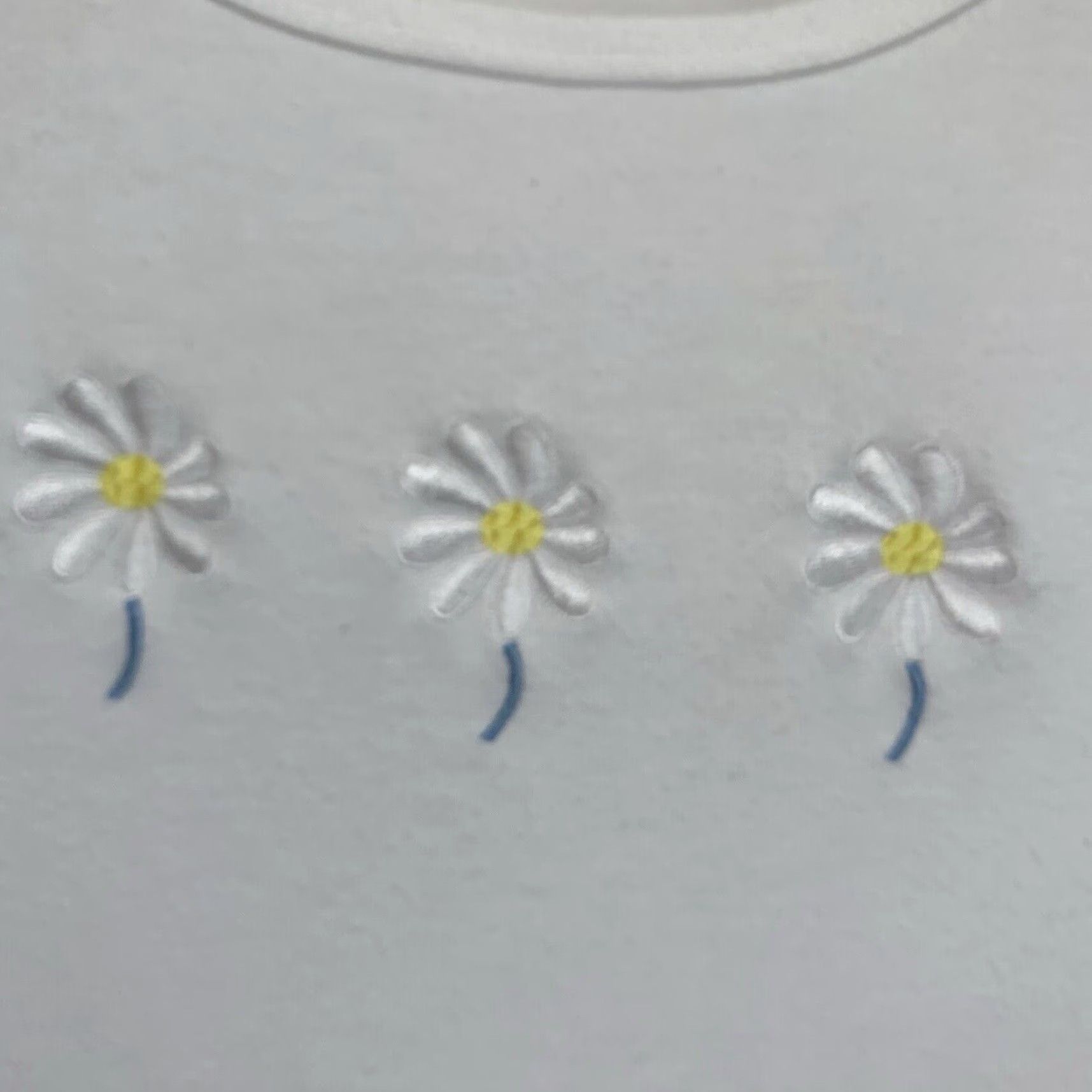 Vintage VINTAGE Needle & Thread Women’s Dress Long White Sleeveless Embroidered Daisy 80s 90s Bohemian Casual Summer Size M / US 6-8 / IT 42-44 - 3 Thumbnail
