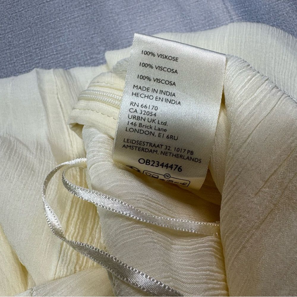 Free People NWT New $128 Free People Tongue Tied Sheer Ivory Balloon Pa Size 36" / US 14 / IT 50 - 5 Thumbnail