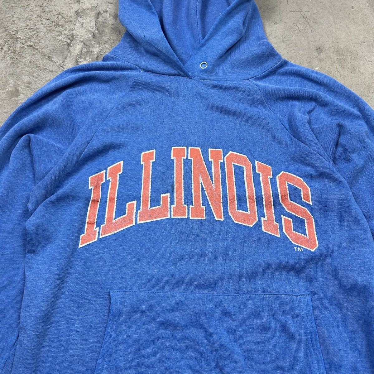 Vintage 1980s Illinois Collegiate Hoodie Size US M / EU 48-50 / 2 - 13 Thumbnail