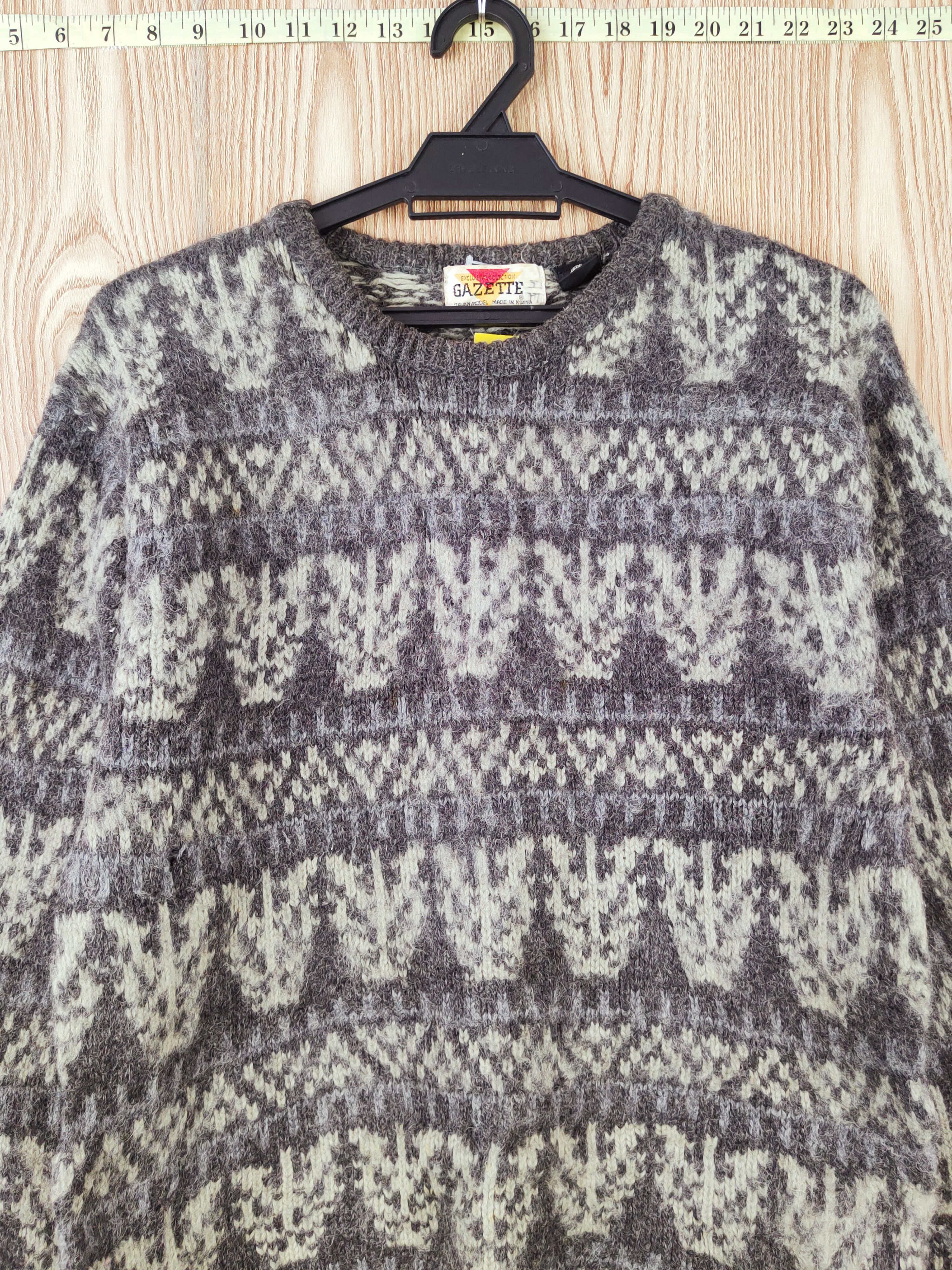 Japanese Brand D Gazette Dark Gray vintage Wool Knitwear Sweatshirts #W866 Size US M / EU 48-50 / 2 - 3 Thumbnail