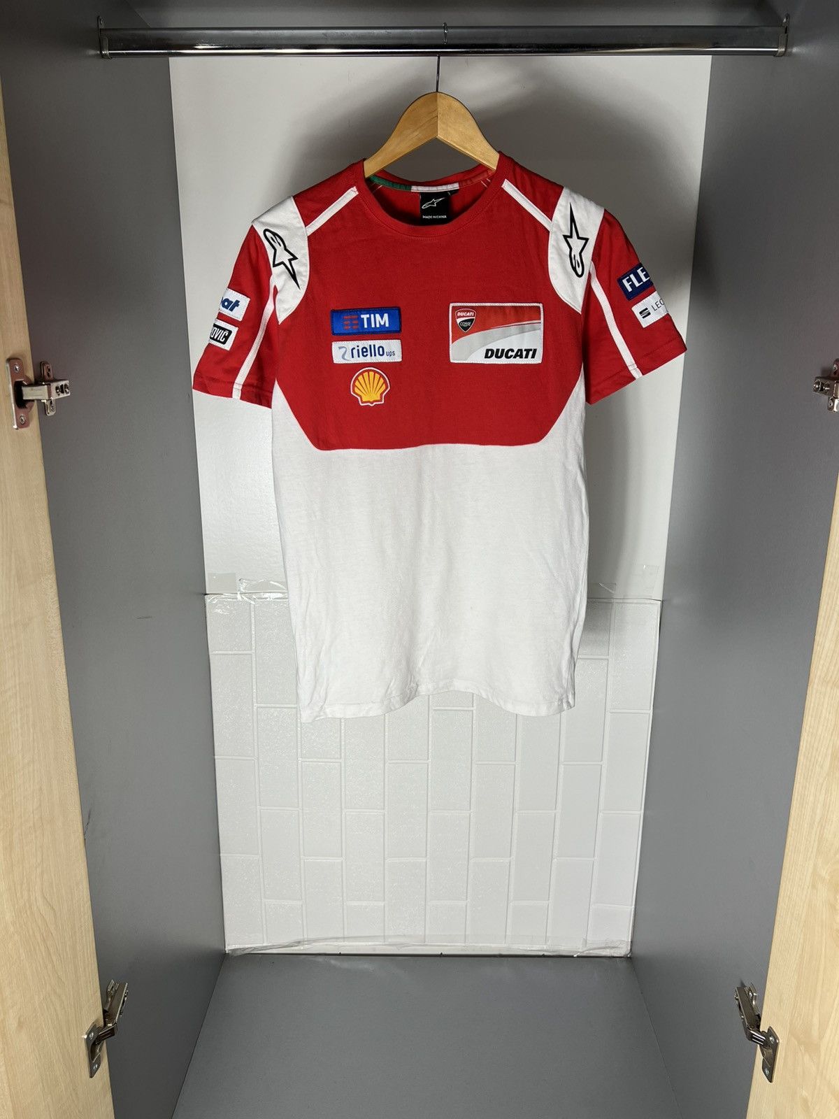 NASCAR VINTAGE ALPINESTARS DUCATI RACING T-SHIRT MOTORCYCLE Y2K 90s Size US M / EU 48-50 / 2 - 1 Thumbnail