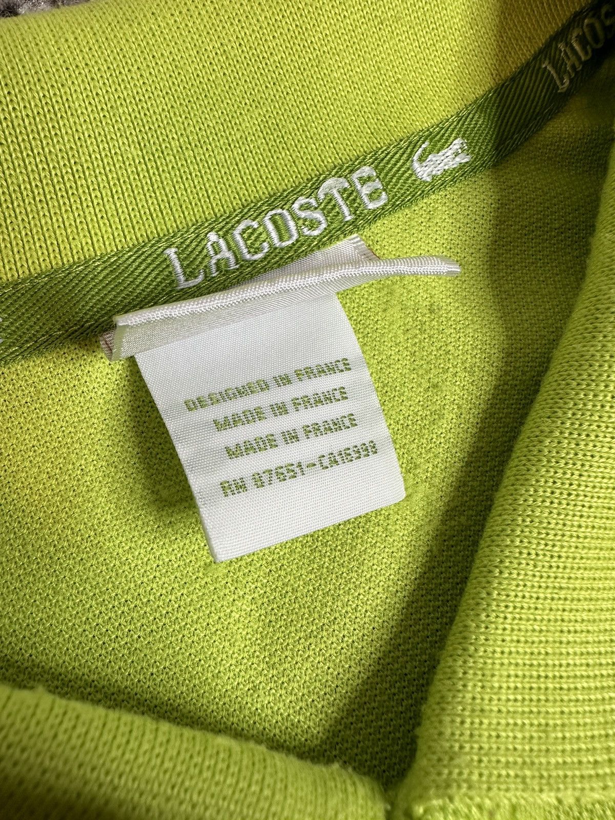 Lacoste × Vintage Lacoste Polo Shirt Vintage Made in France 🇫🇷 Streetwear Rare Size US XL / EU 56 / 4 - 6 Thumbnail