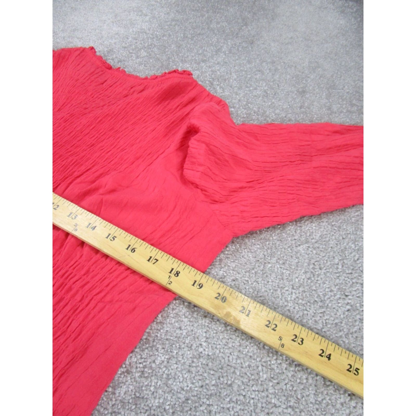 Jim Thompson VINTAGE Norm Thompson Shirt Womens Small Pink Button Front Blouse Size S / US 4 / IT 40 - 5 Thumbnail
