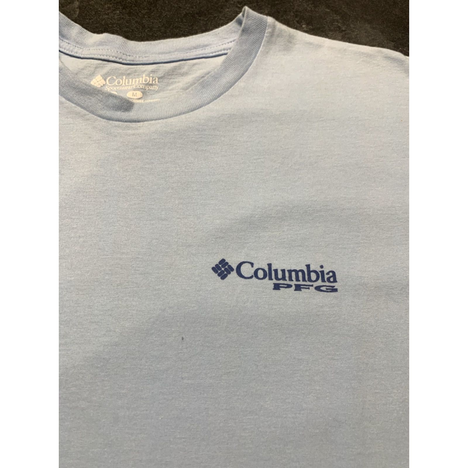Vintage Columbia Men’s Cotton T-Shirt Blue Medium M PFG Activewear Size US M / EU 48-50 / 2 - 4 Thumbnail