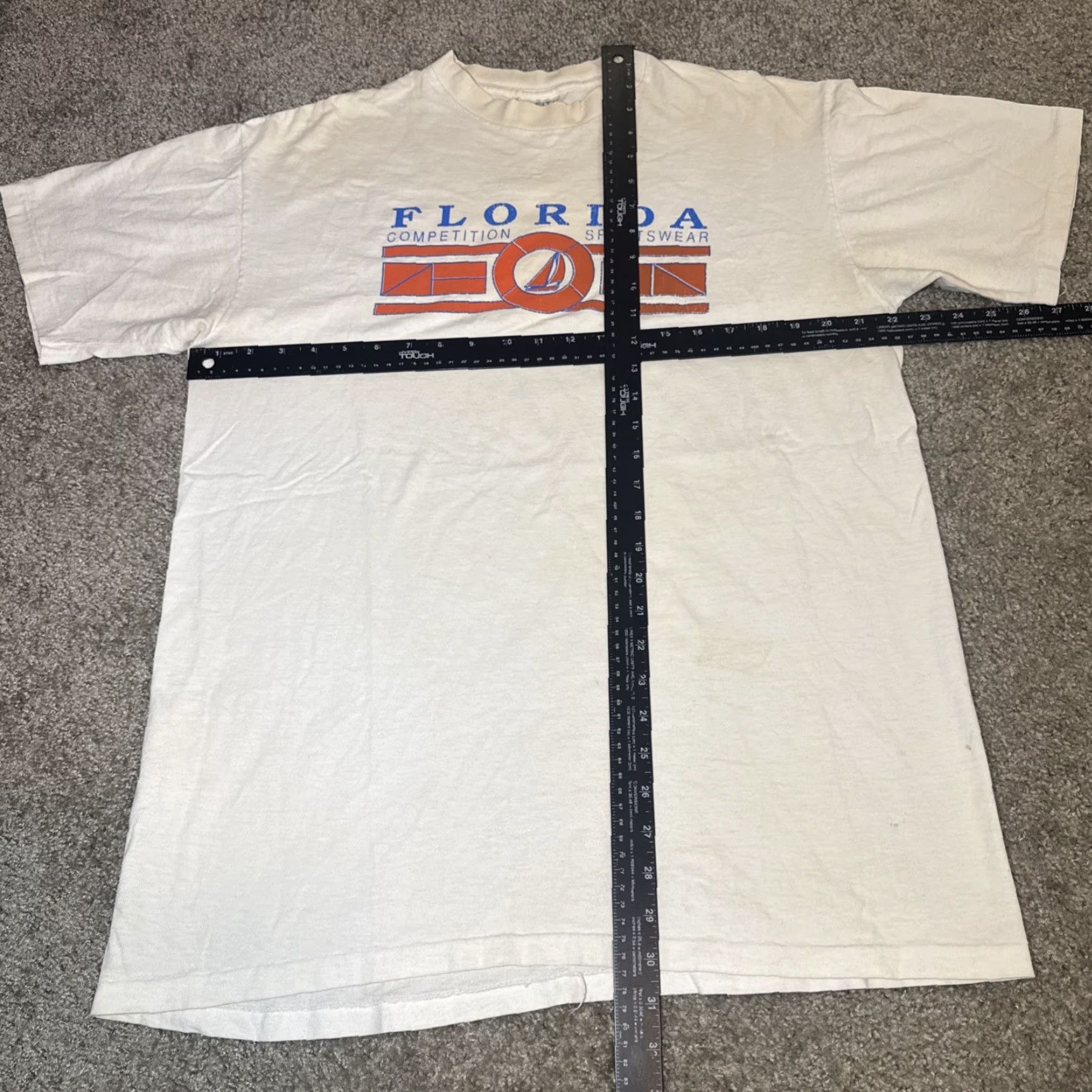 Vintage VINTAGE 90s Oneita Florida T-Shirt XL White Men Shirt Tourists Vacation Sportswear Competition Size US XL / EU 56 / 4 - 7 Thumbnail
