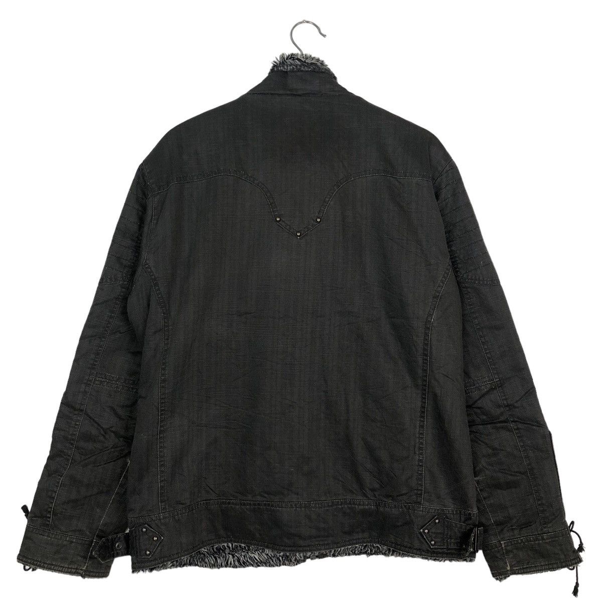 Japanese Brand 🔥RARE BIKER JACKET CREATE BAREFOOT JACKET BONDAGE DESIGN Size US L / EU 52-54 / 3 - 7 Thumbnail