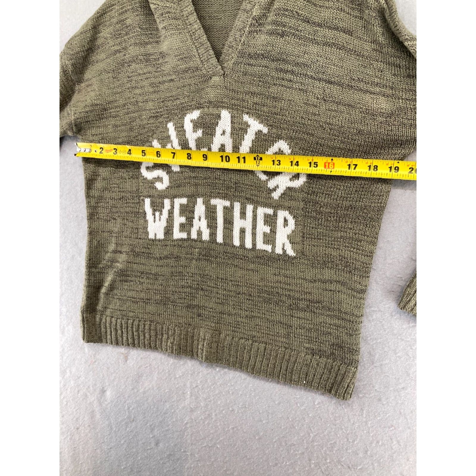 Vintage Marled Reunited Clothing Hoodie Sweater Womens Small Green Hooded Casual Pullover Sweater Weather Classic 90s Theme Mens Womens Size S / US 4 / IT 40 - 2 Thumbnail