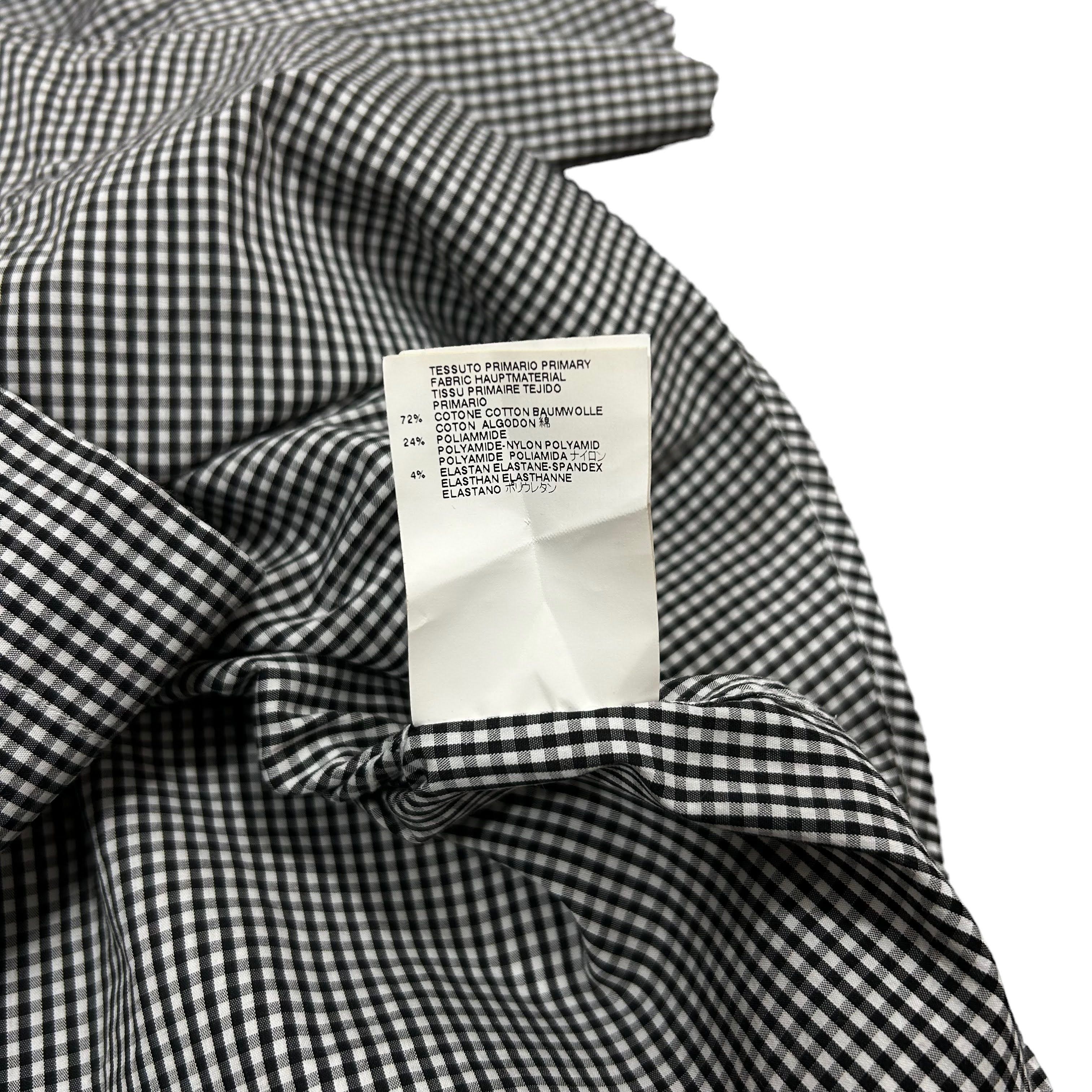 Vivienne Westwood Vivienne Westwood Black White Microcheck Shirt Size 4 Size US XL / EU 56 / 4 - 7 Thumbnail