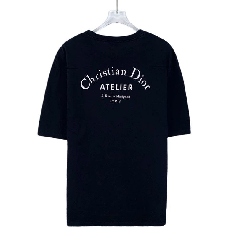 Dior Dior Black logo letter print cotton round-neck short-sleeve Size US L / EU 52-54 / 3 - 2 Thumbnail