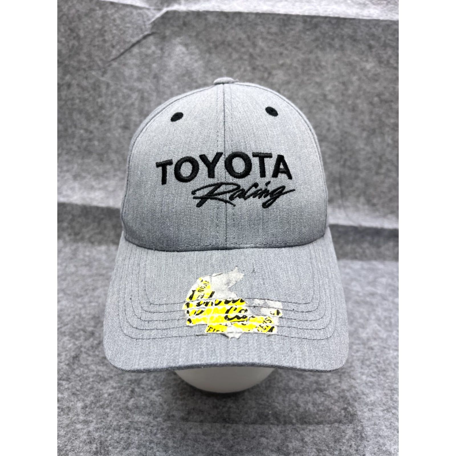 Vintage Toyota Racing Hat Cap Strap Back Adult One Size Gray Cotton Polyester Blend Hat Men Size ONE SIZE - 2 Thumbnail